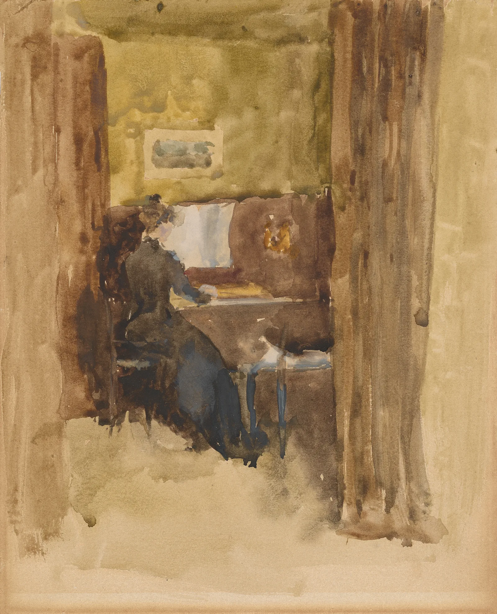 Bravura In Brown Wall Art by James Abbott McNeill Whistler - Canvas Print