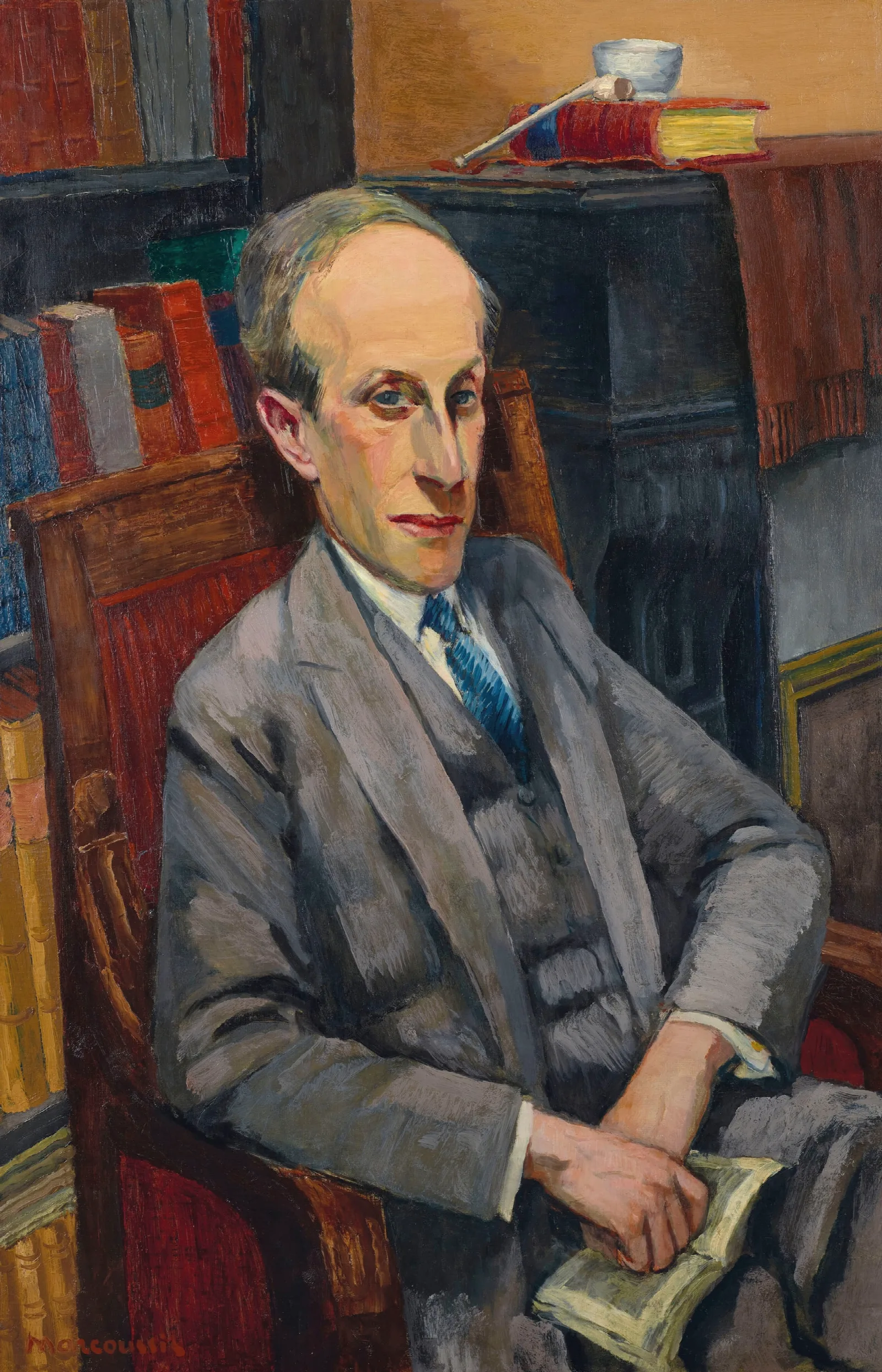 Portrait De Ronald Davis Wall Art by Louis Marcoussis - Canvas Print
