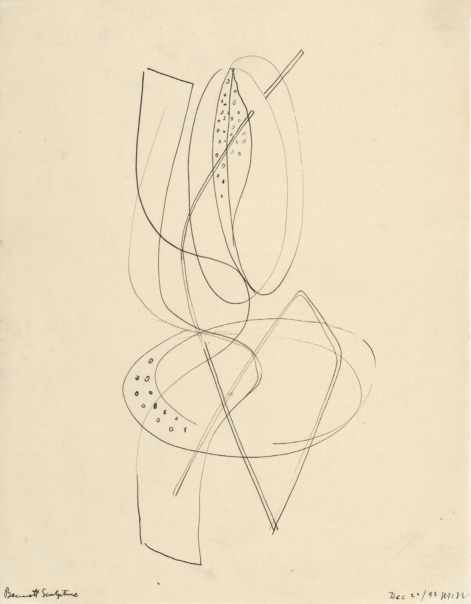 Bennett Sculpture Wall Art by László Moholy-Nagy - Canvas Print