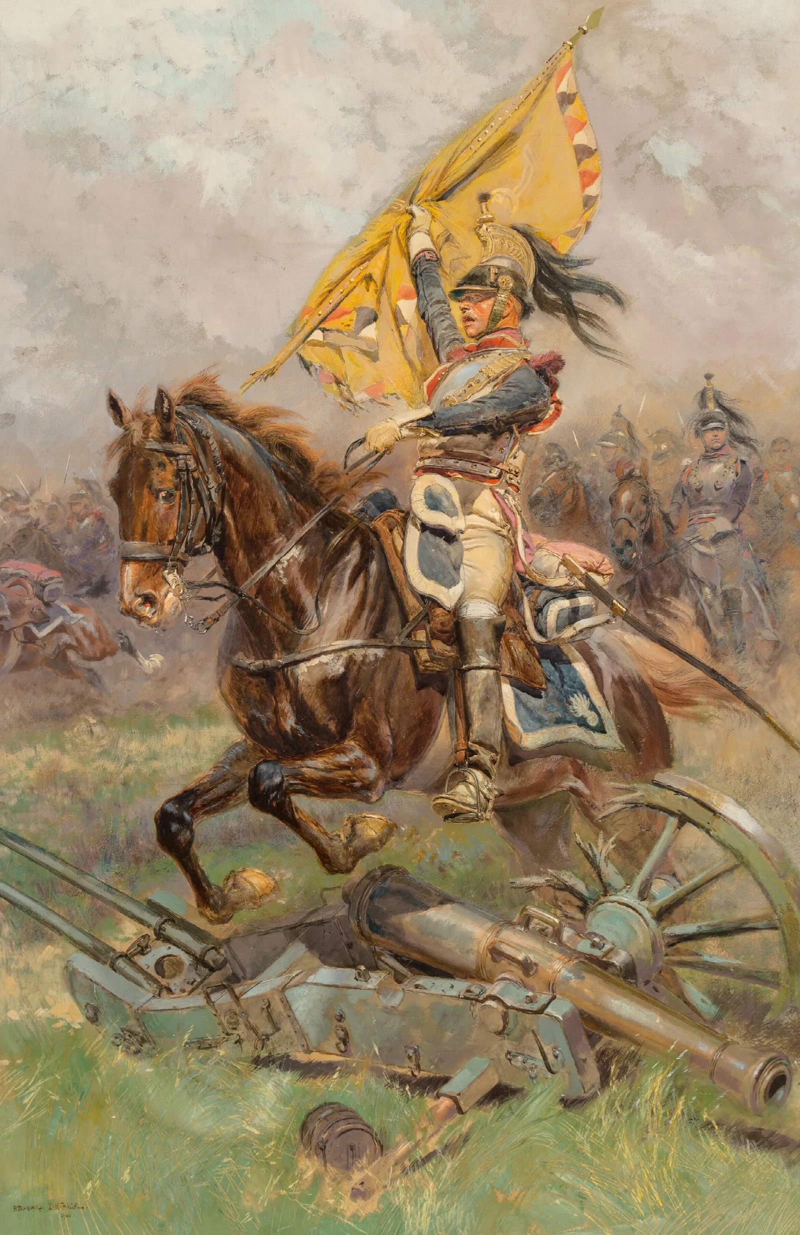 The Charge 2 Wall Art by Jean-Baptiste Édouard Detaille - Canvas Print