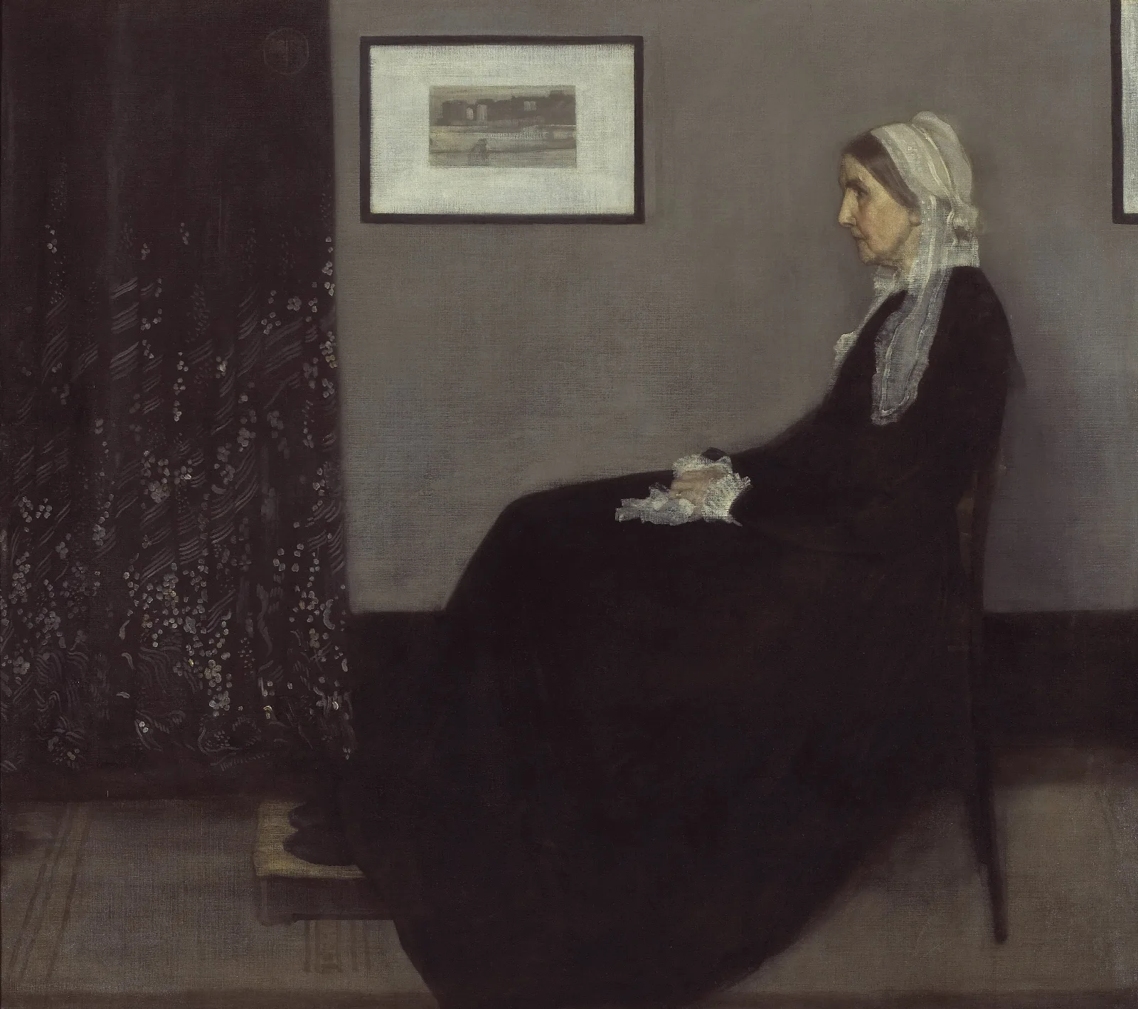 Portrait Of The Artists Mother Wall Art by James Abbott McNeill Whistler - Canvas Print