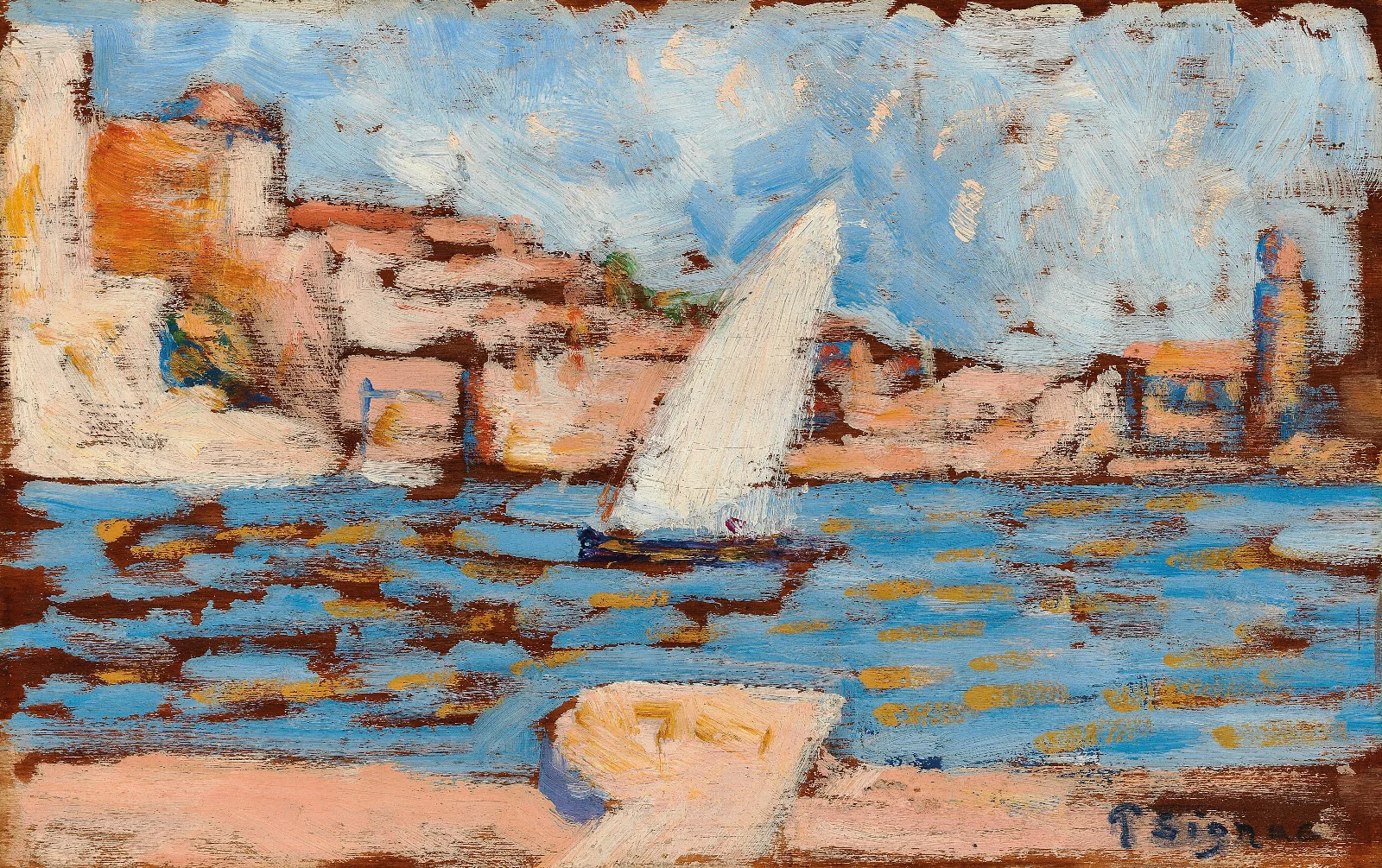 Collioure La Tartane Wall Art by Paul Signac - Canvas Print