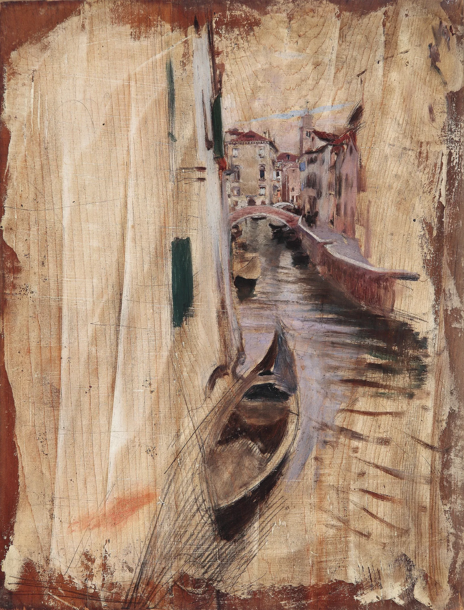Blick In Einen Venezianischen Kanal Wall Art by Giovanni Boldini - Canvas Print