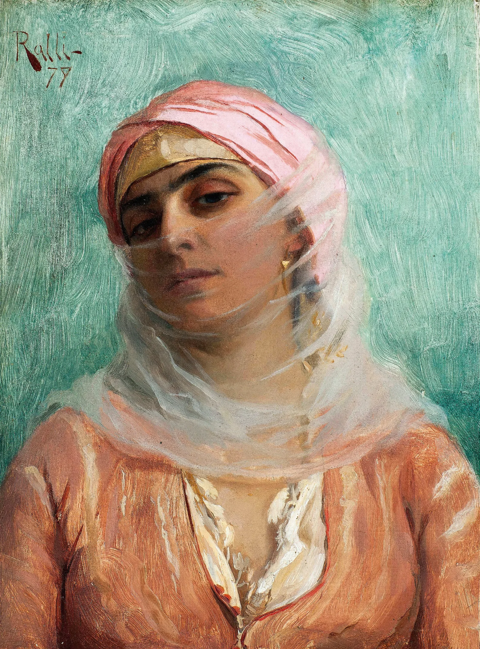 Jeune Ottomane Wall Art by Theodoros Ralli - Canvas Print