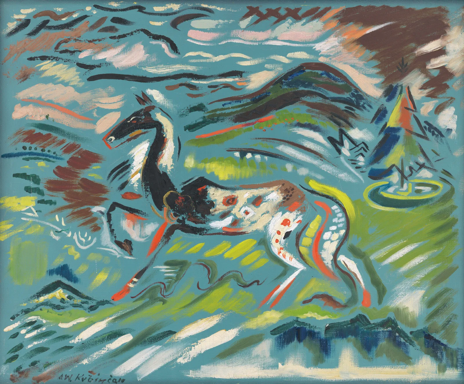 Horse Wall Art by Arnold Peter Weisz-Kubínčan - Canvas Print