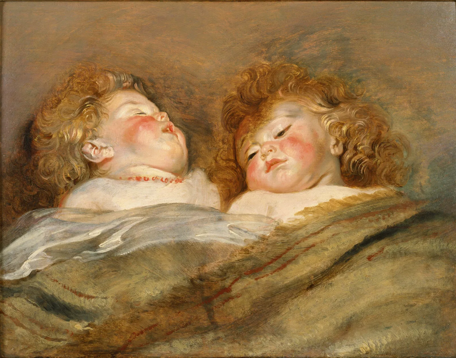 Two Sleeping Children Wall Art by Peter Paul Rubens - Canvas Print