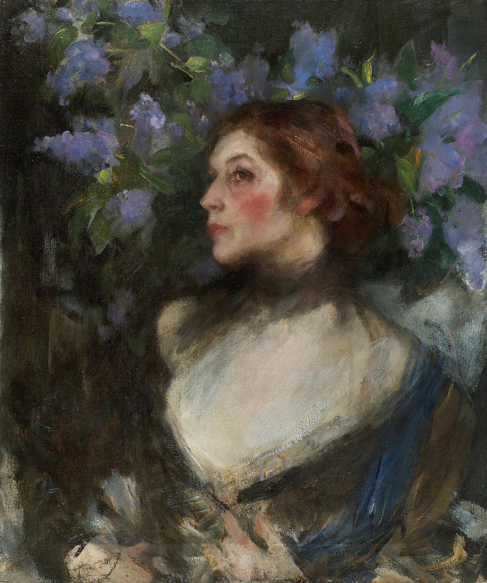 Florence Shannon Wall Art by James Jebusa Shannon - Canvas Print