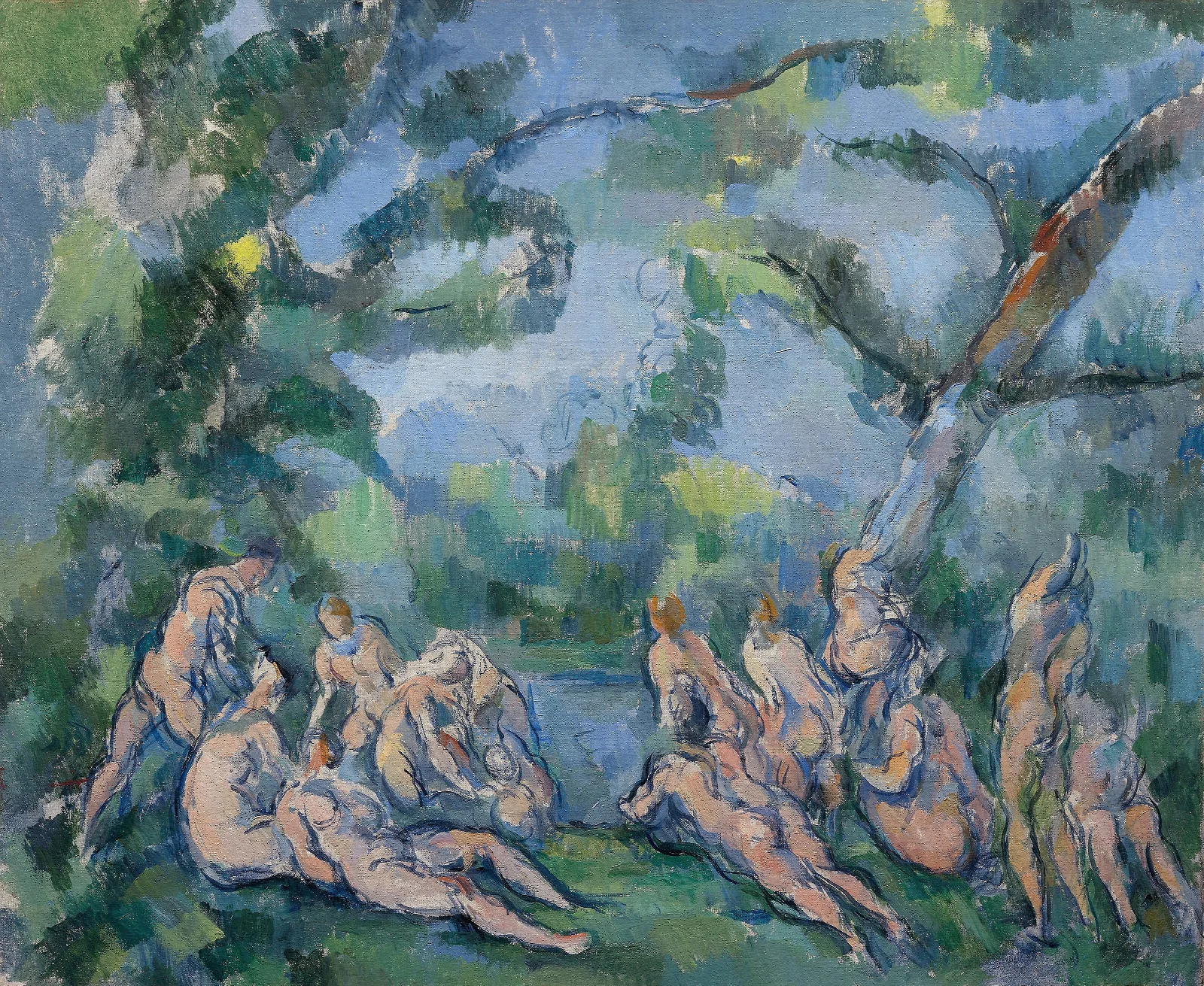 The Bathers Wall Art by Paul Cézanne - Canvas Print