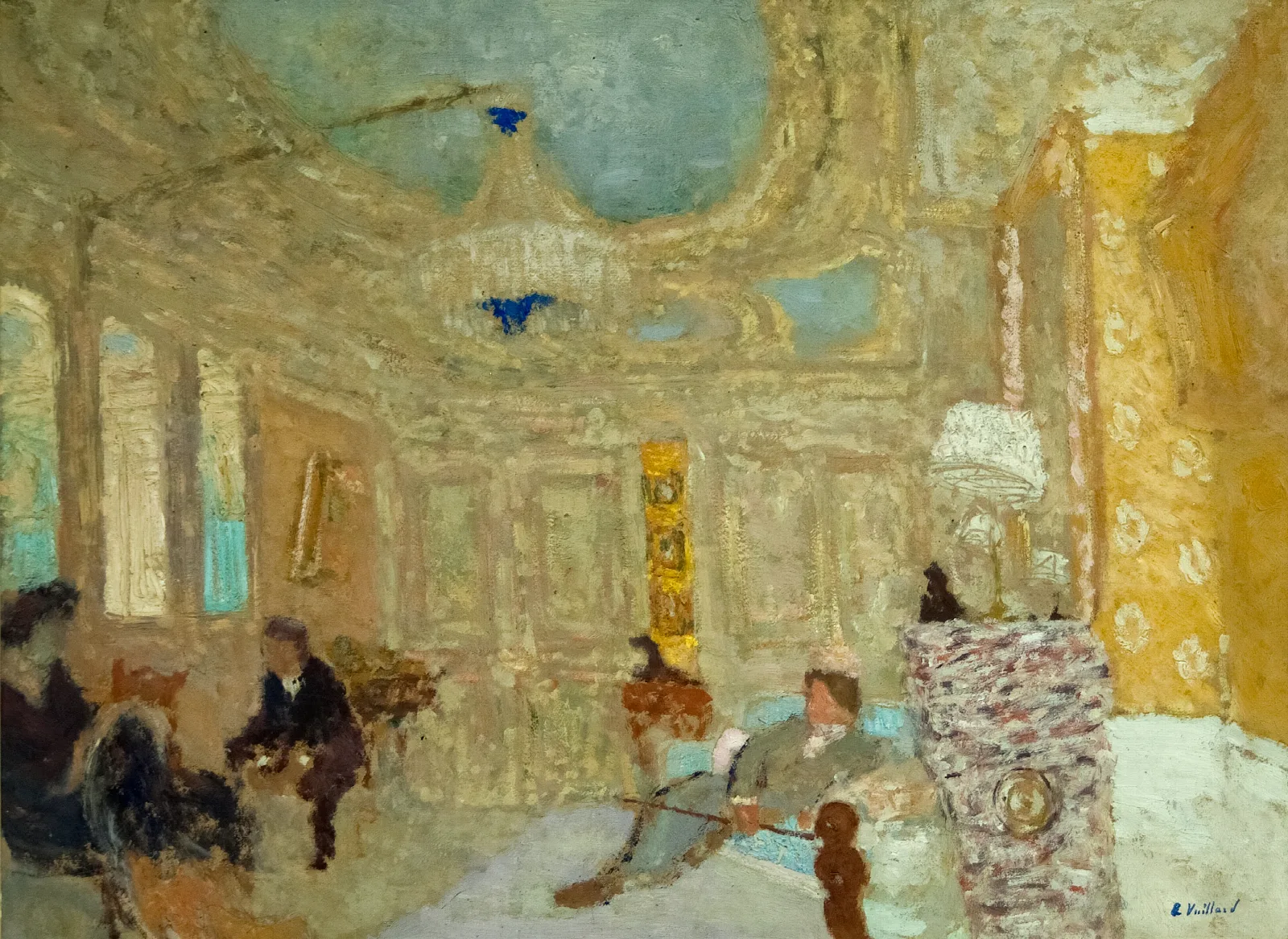 In The Waiting Room Wall Art by Édouard Vuillard - Canvas Print