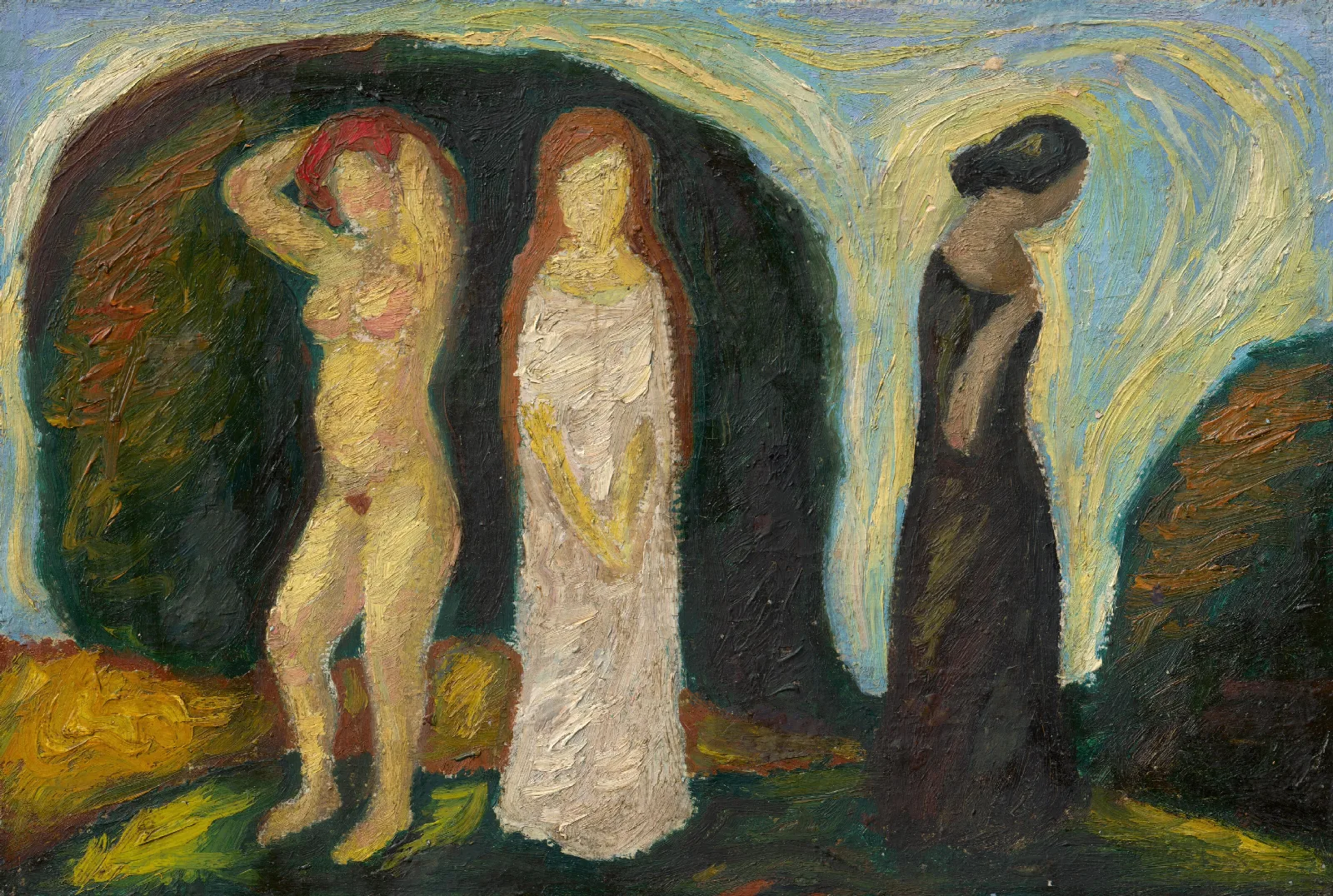 The Three Stages Of A Womans Life Wall Art by Mikuláš Galanda - Canvas Print