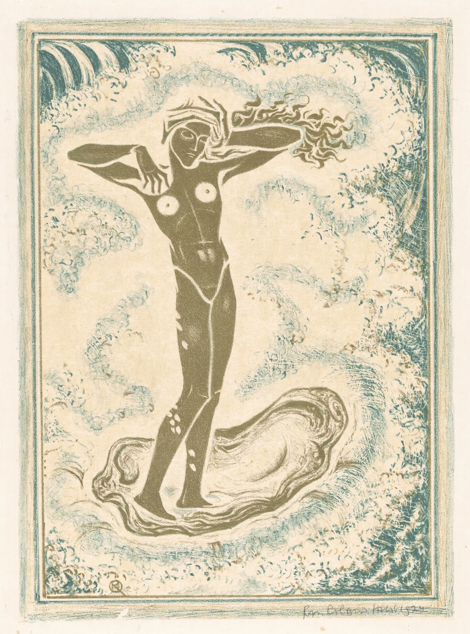 Geboorte Van Venus Wall Art by Richard Nicolaüs Roland Holst - Canvas Print