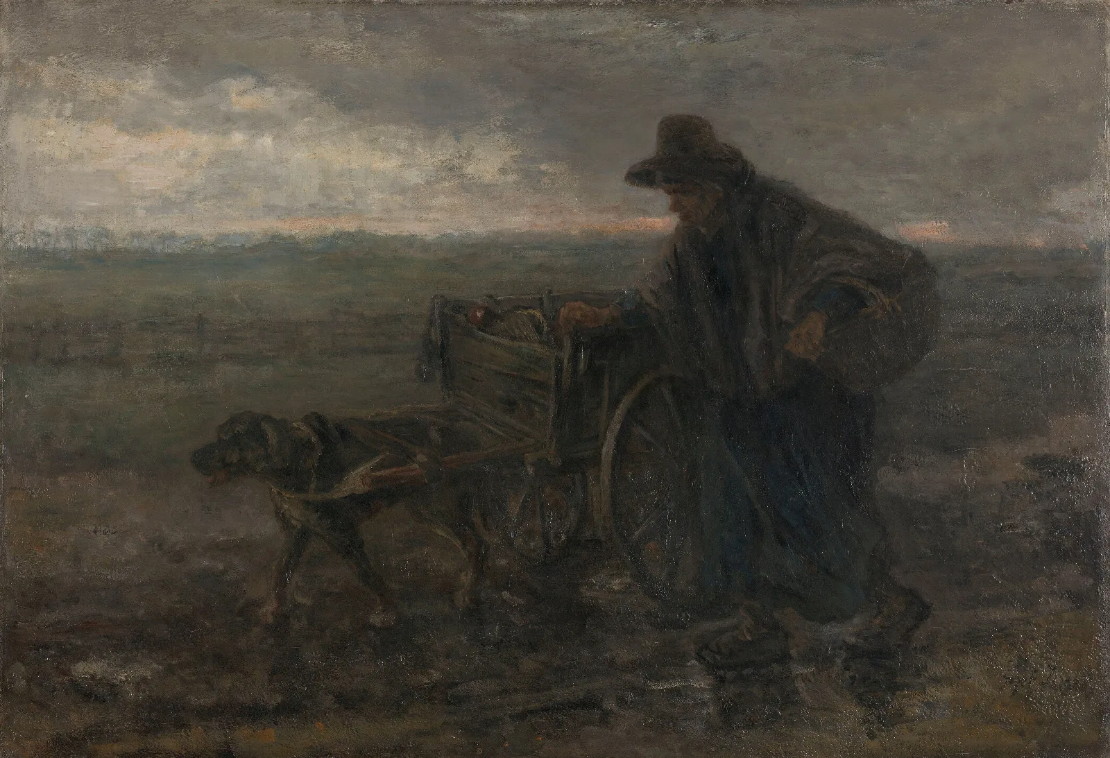 On Country Roads And Fields Wall Art by Jozef Israëls - Canvas Print
