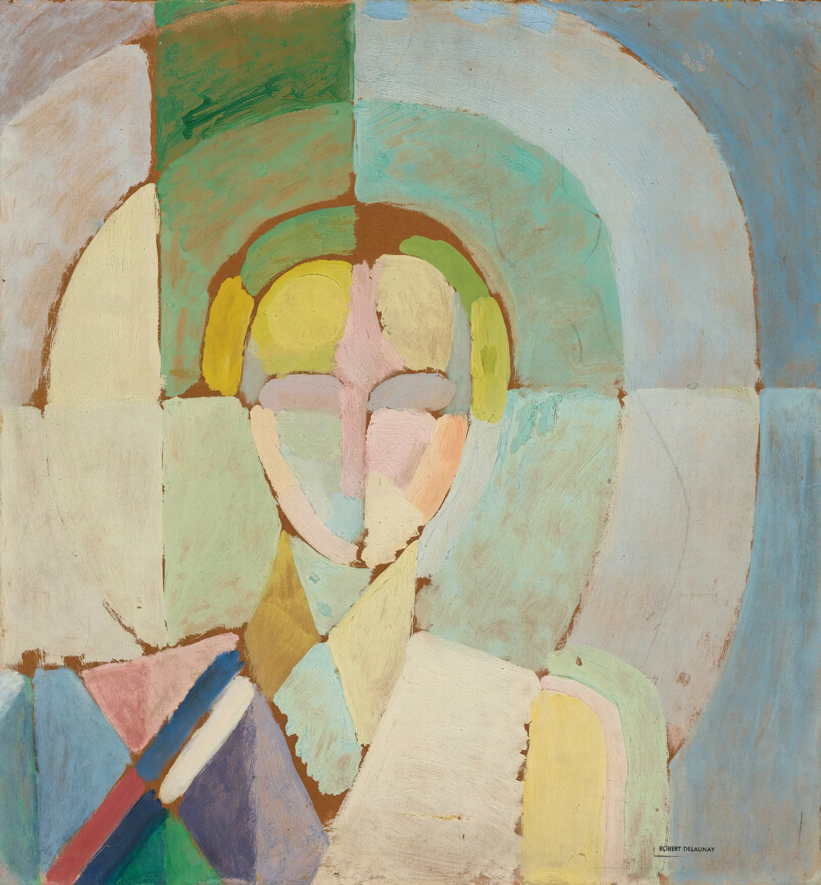 Portrait De Madame Heim 2 Wall Art by Robert Delaunay - Canvas Print