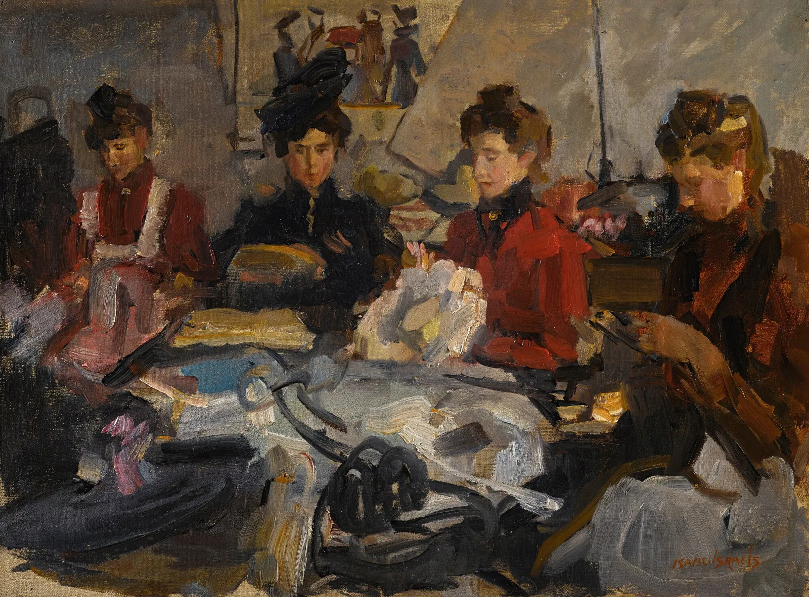The Milliners Workshop Wall Art by Isaac Israëls - Canvas Print