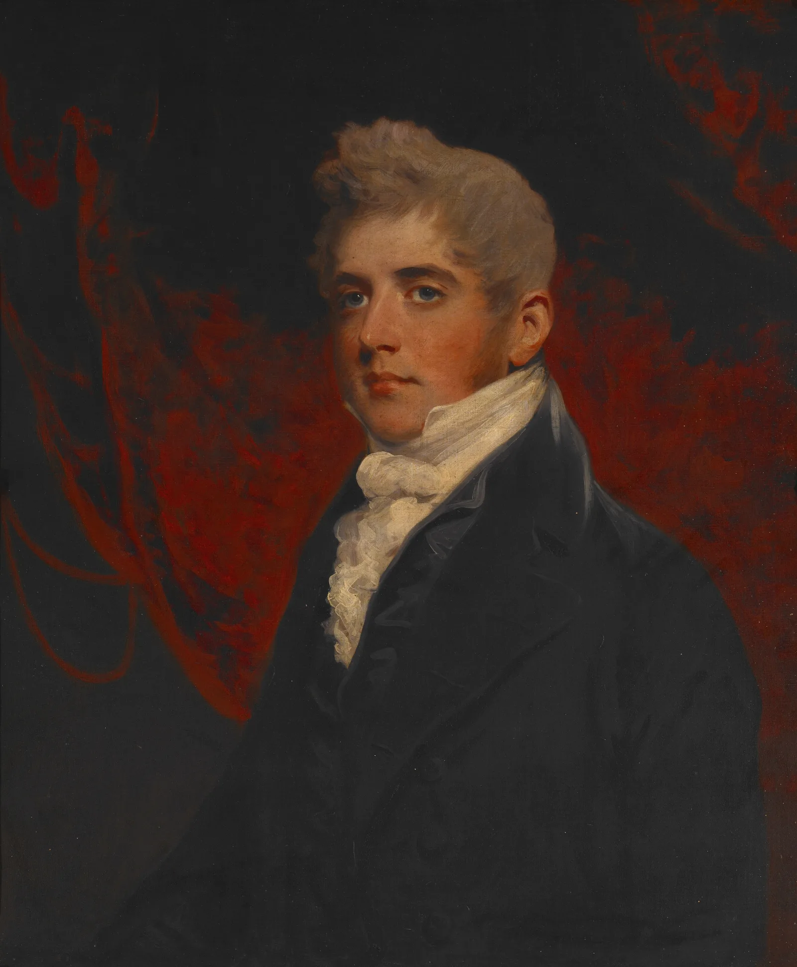 Portrait Of William Inigo Jones Wall Art by John Hoppner - Canvas Print