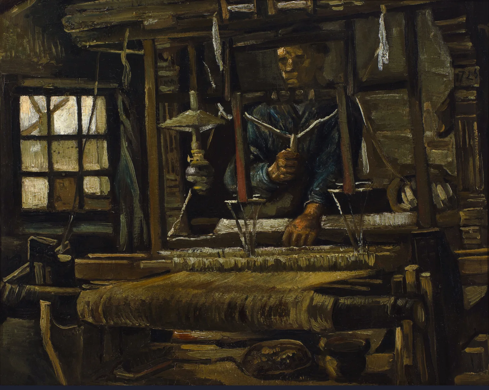 A Weavers Cottage Wall Art by Vincent van Gogh - Canvas Print