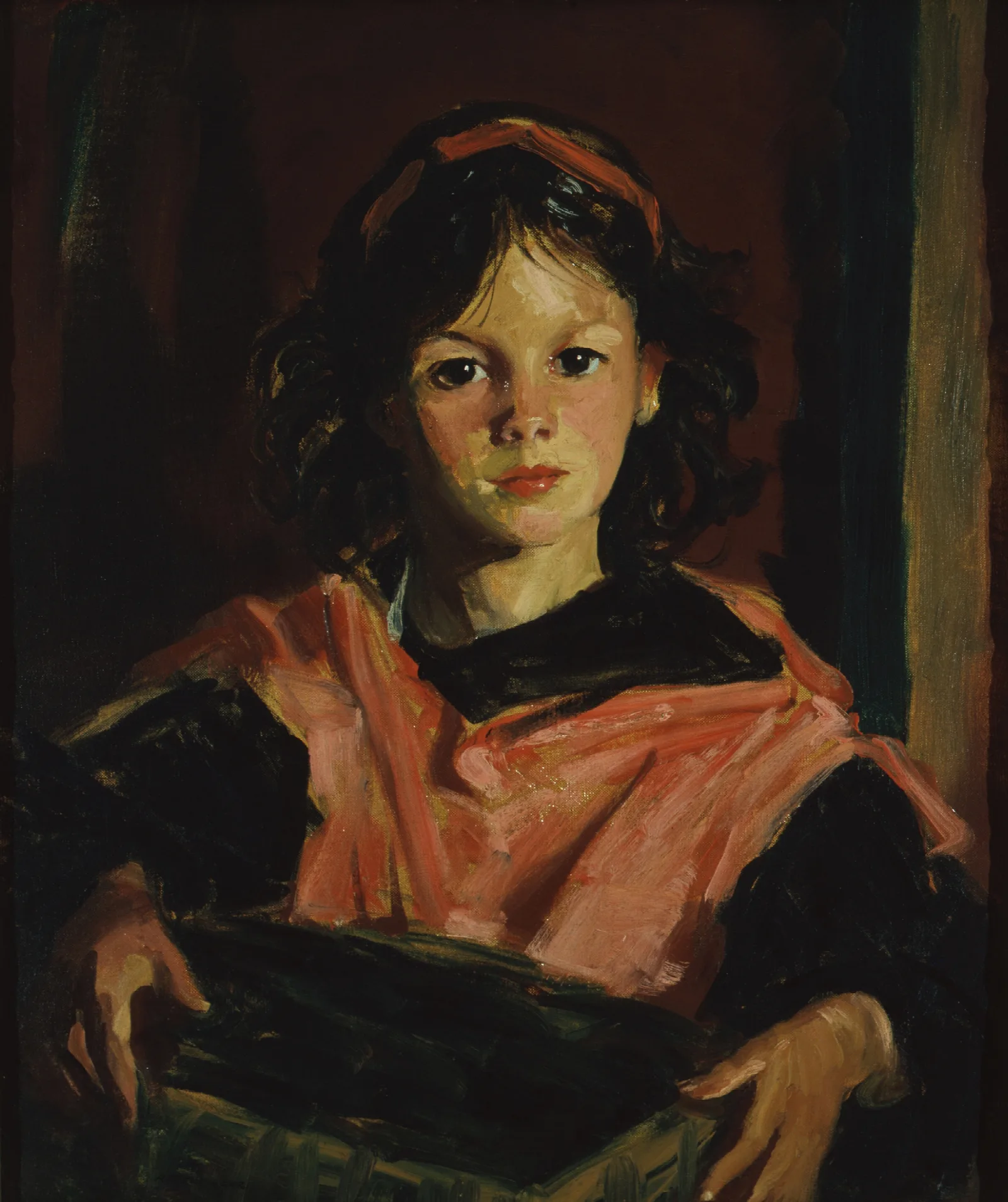 Mary Ann With Her Basket Wall Art by Robert Henri - Canvas Print