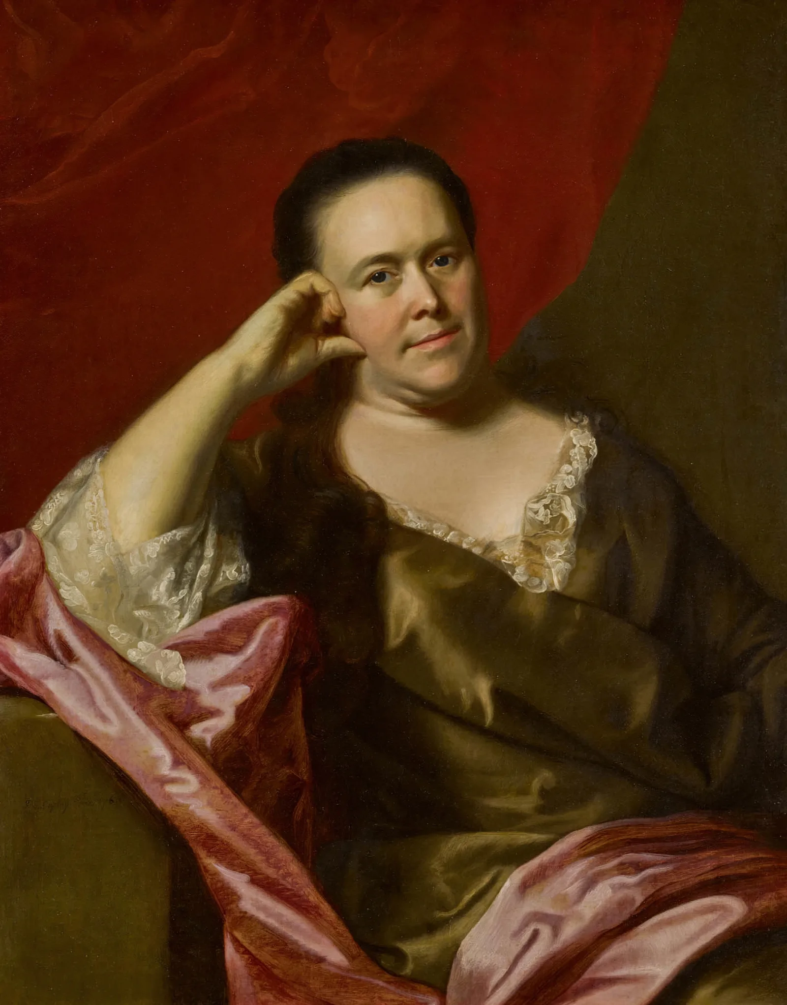 Mrs John Scollay Mercy Greenleaf Wall Art by John Singleton Copley - Canvas Print