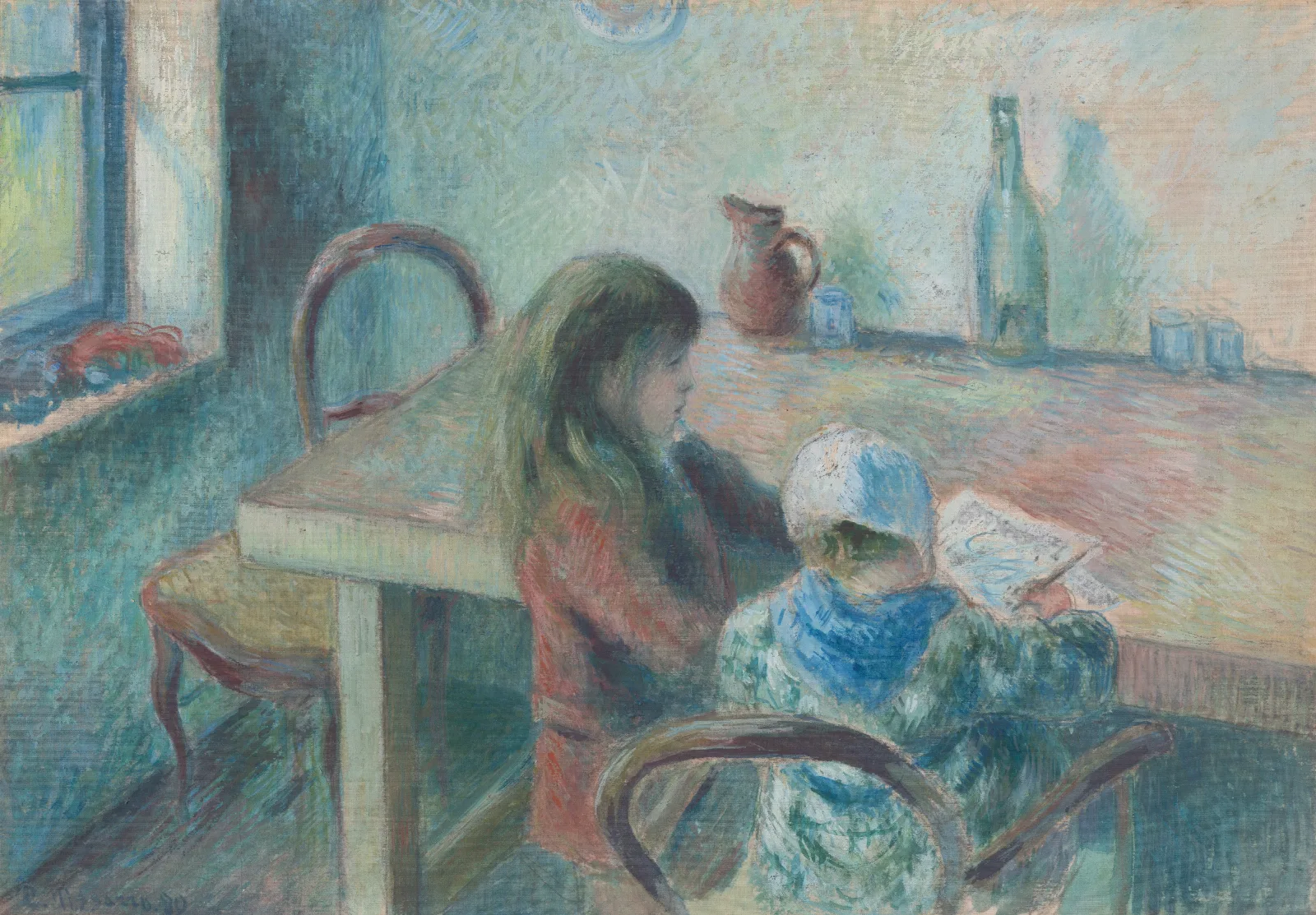The Children Wall Art by Camille Pissarro - Canvas Print