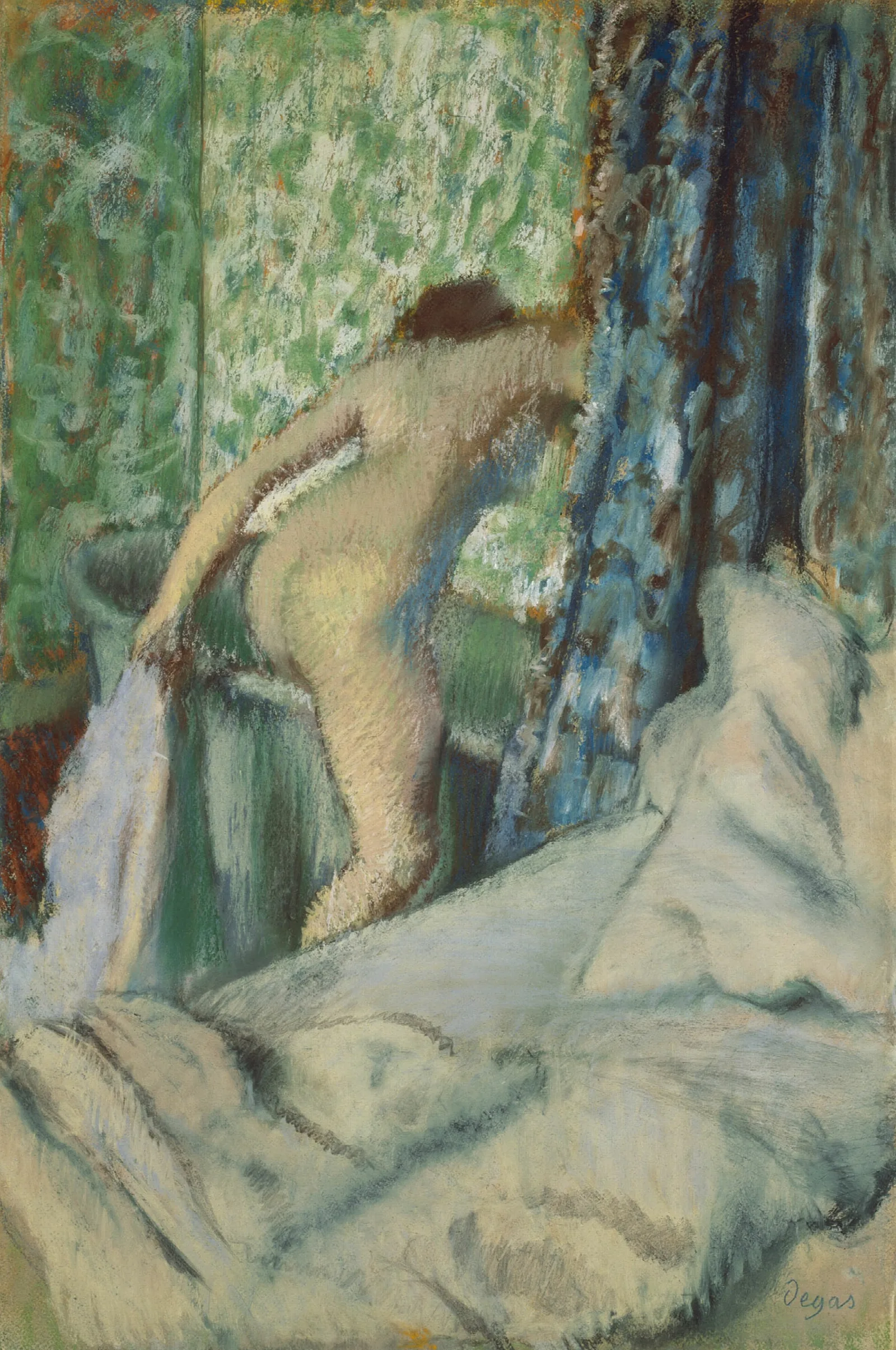 The Morning Bath Wall Art by Edgar Degas - Canvas Print