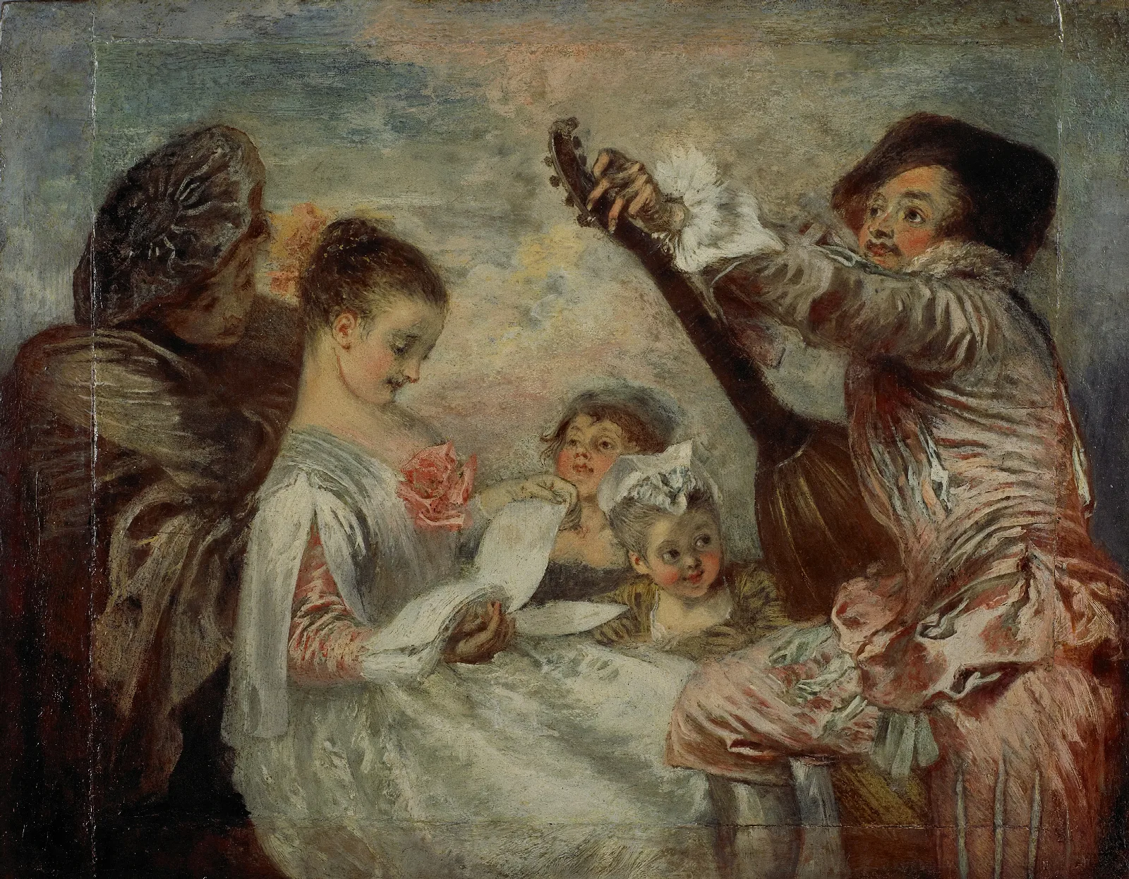 Pour Nous Prouver Que Cette Belle Wall Art by Jean-Antoine Watteau - Canvas Print