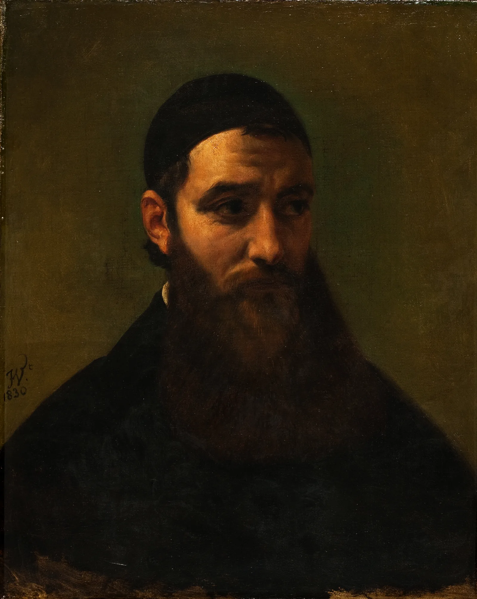 Portrait Of An Armenian Priest Wall Art by Horace Vernet - Canvas Print