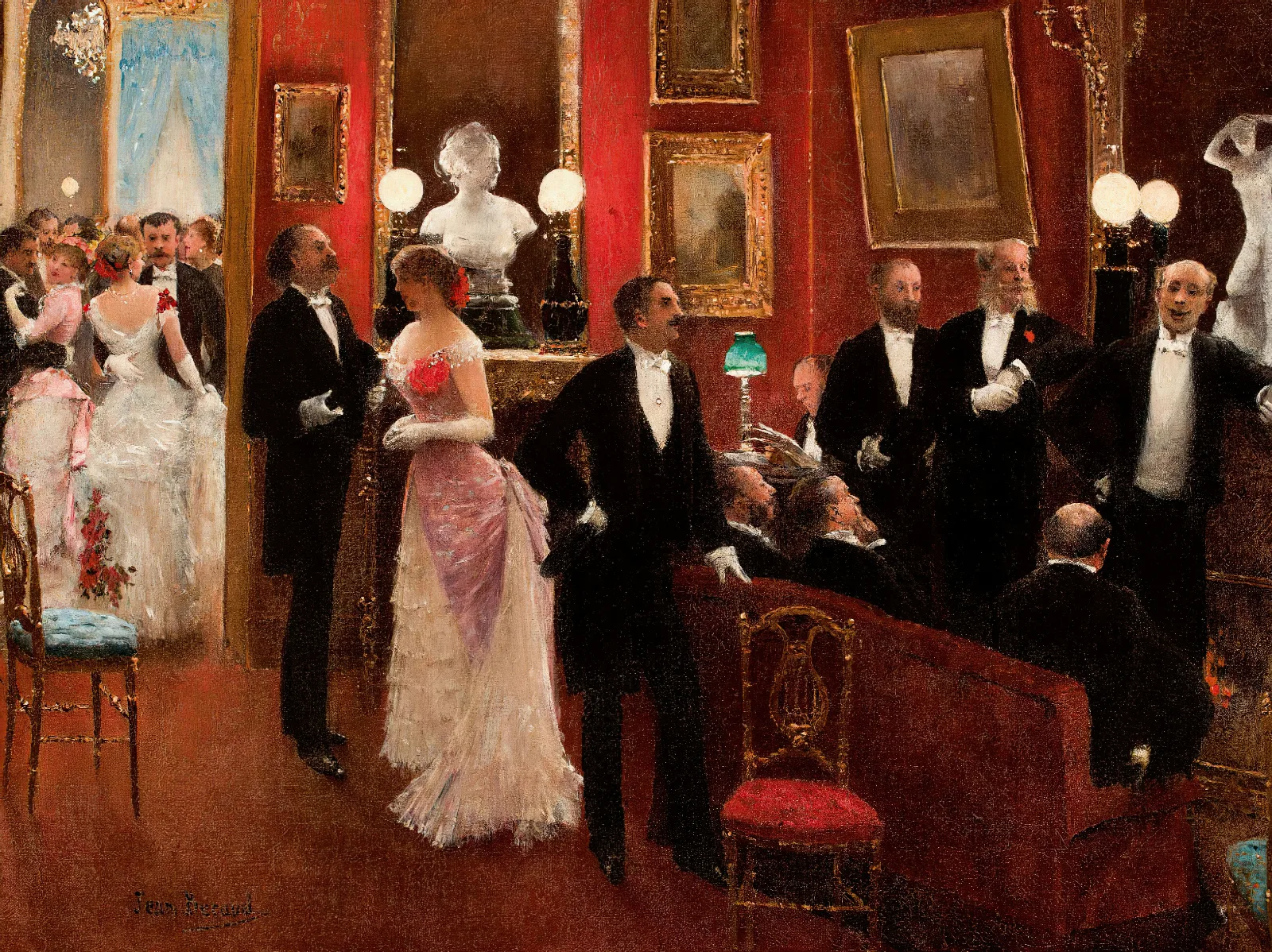 Scene Du Bal Wall Art by Jean Béraud - Canvas Print