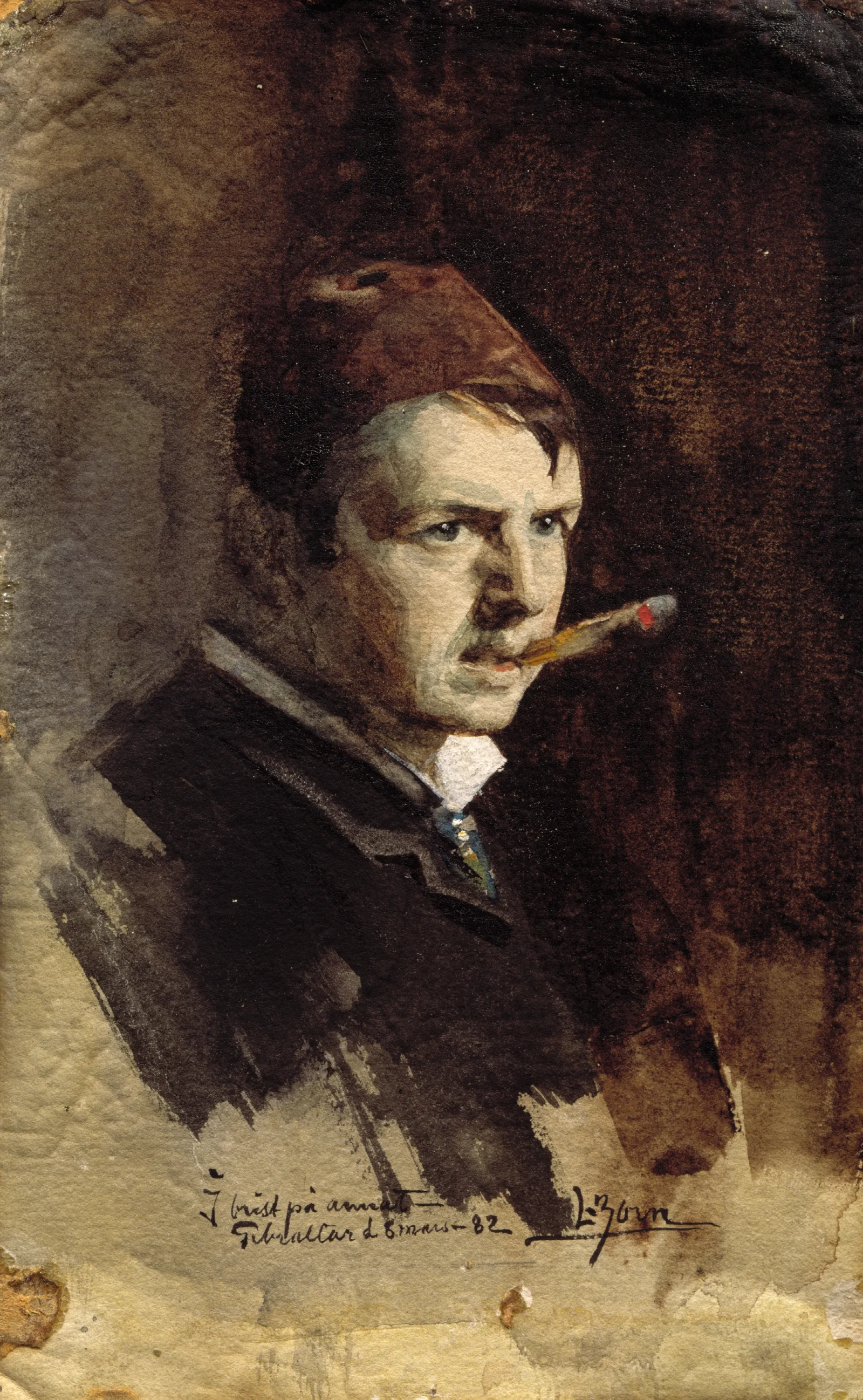 Self Portrait 624 Wall Art by Anders Zorn - Canvas Print