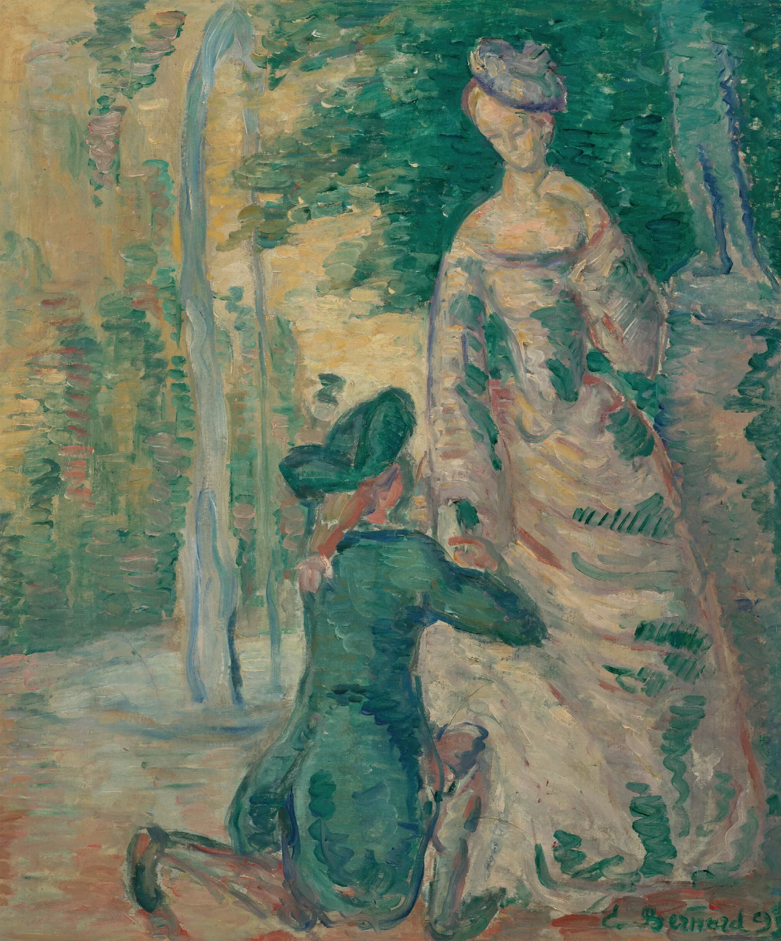 Scene Galante 2 Wall Art by Emile Bernard - Canvas Print