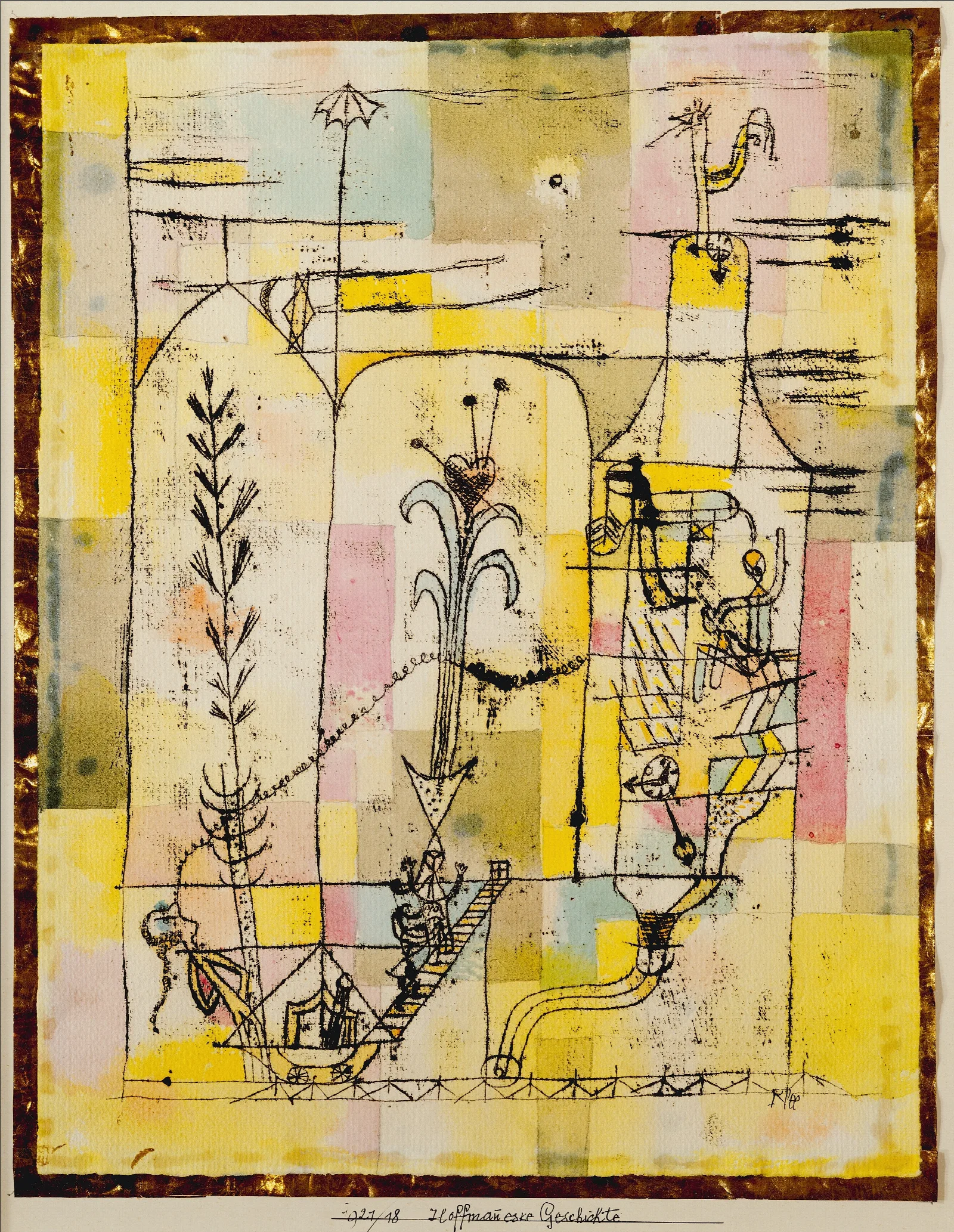 Tale A La Hoffmann Wall Art by Paul Klee - Canvas Print