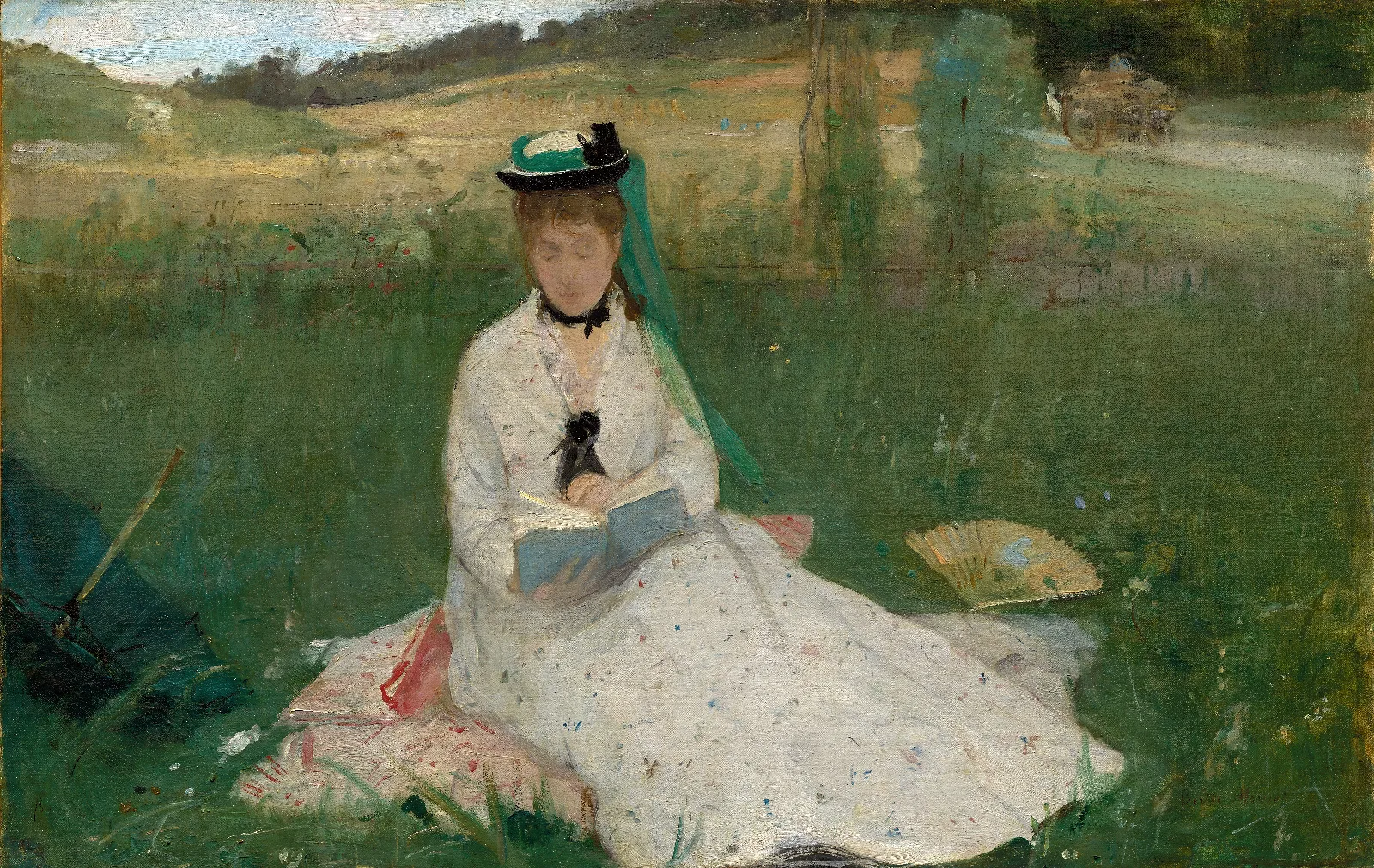 Reading Wall Art by Berthe Morisot - Canvas Print