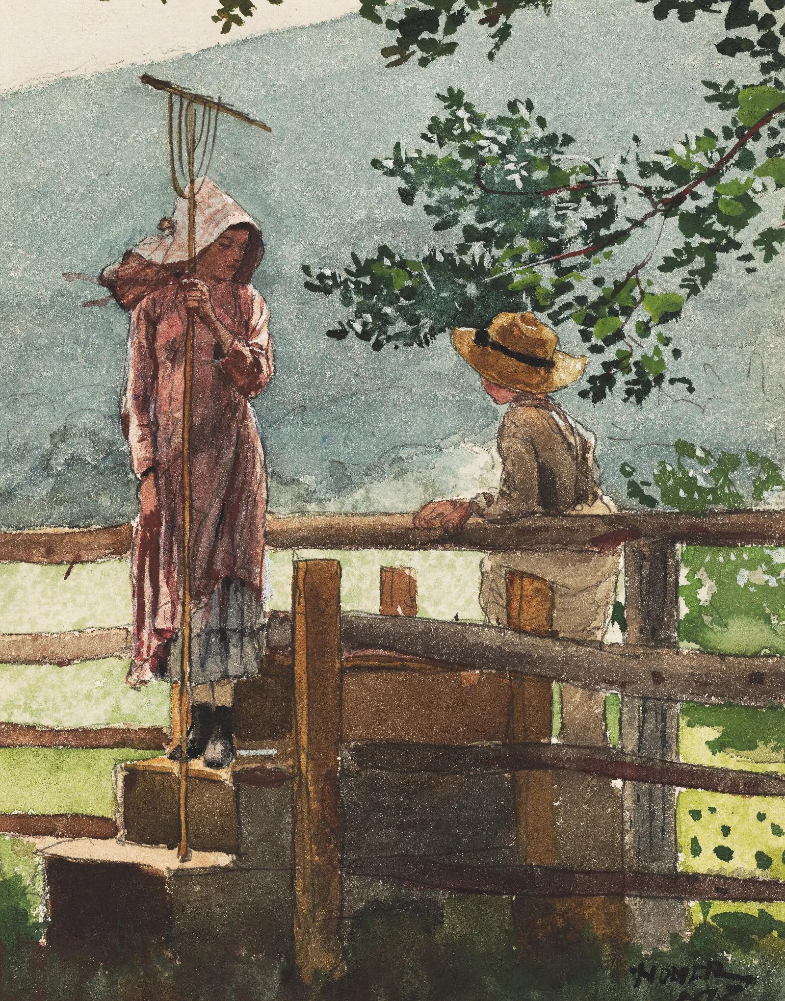 Spring 41 Wall Art by Winslow Homer - Canvas Print