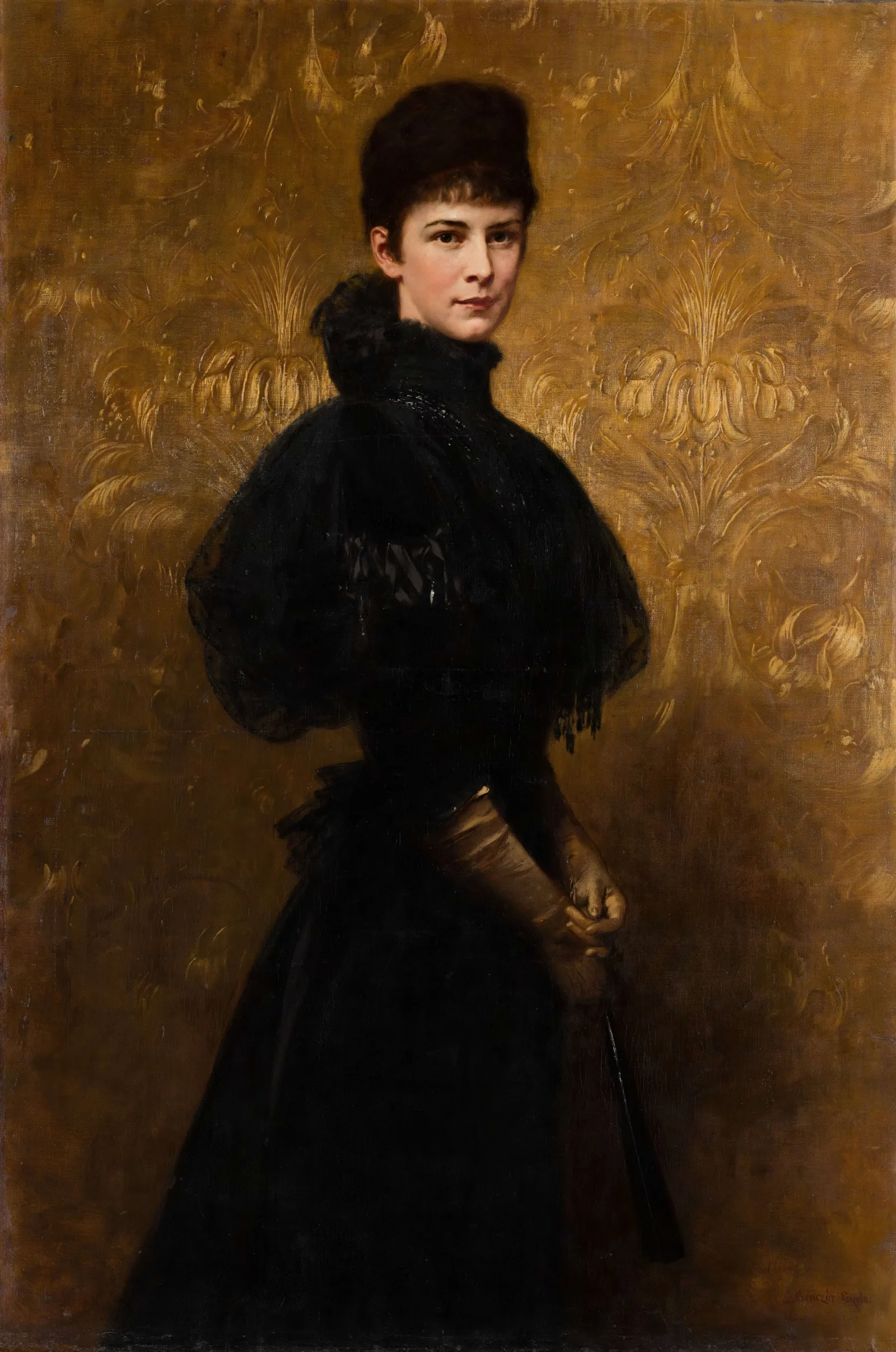 Portrait Of Empress Elisabeth Wall Art by Gyula Benczúr - Canvas Print