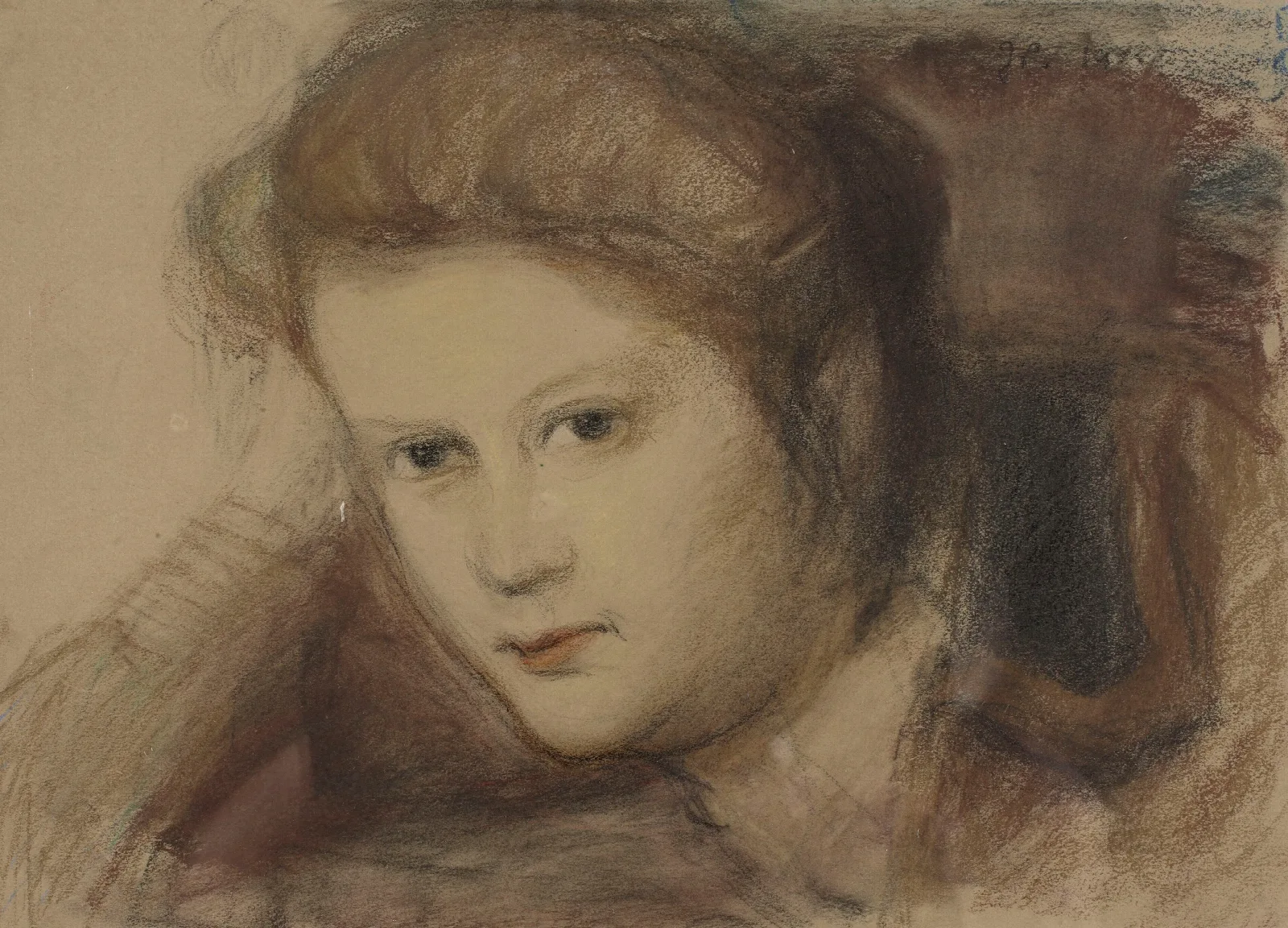 Portrait Of Jadwiga Waydel Wall Art by Józef Pankiewicz - Canvas Print