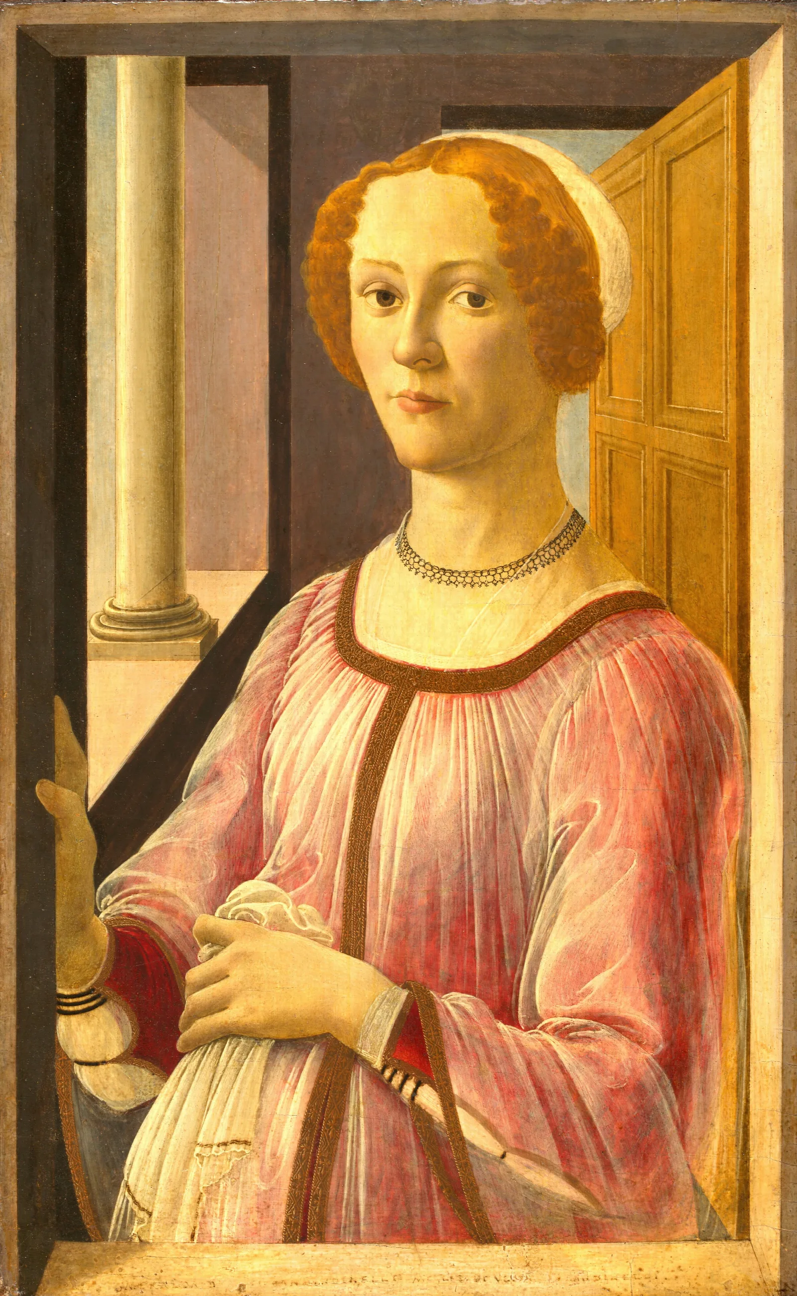 Portrait Of Smeralda Bandinelli Wall Art by Sandro Botticelli - Canvas Print