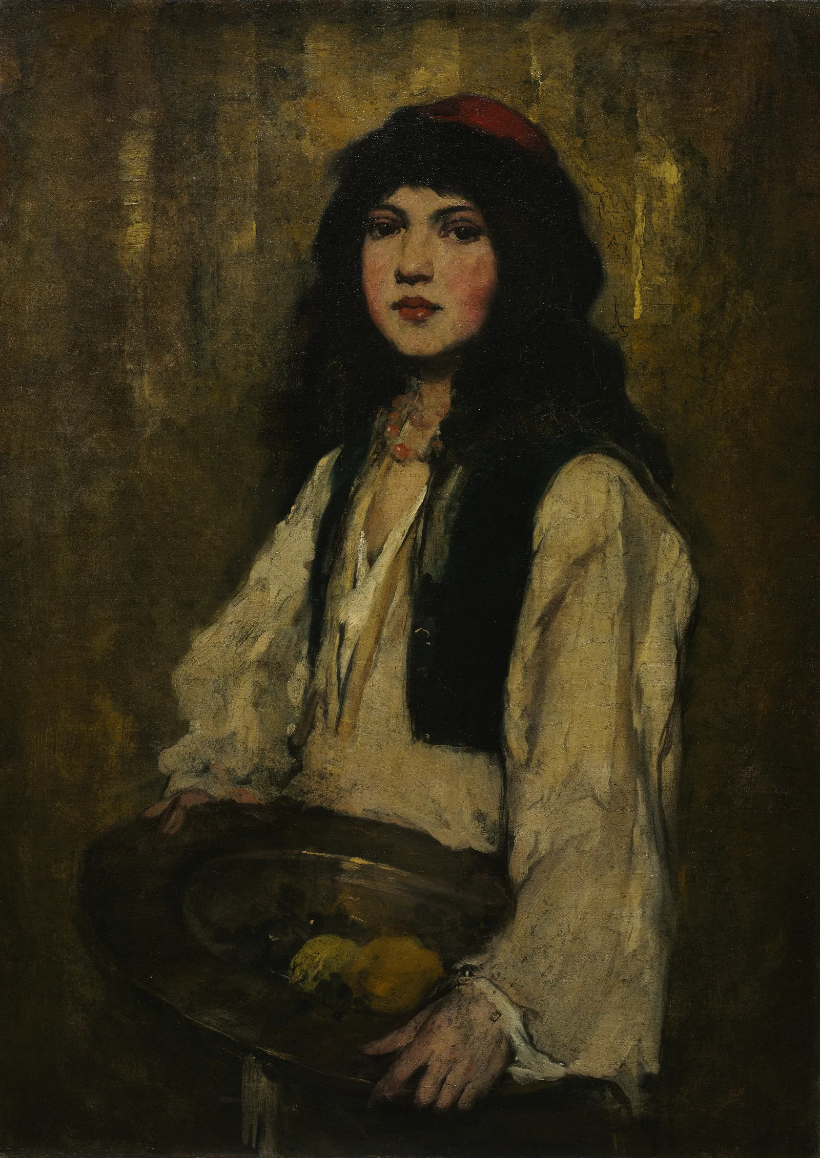The Venetian Girl Wall Art by Frank Duveneck - Canvas Print