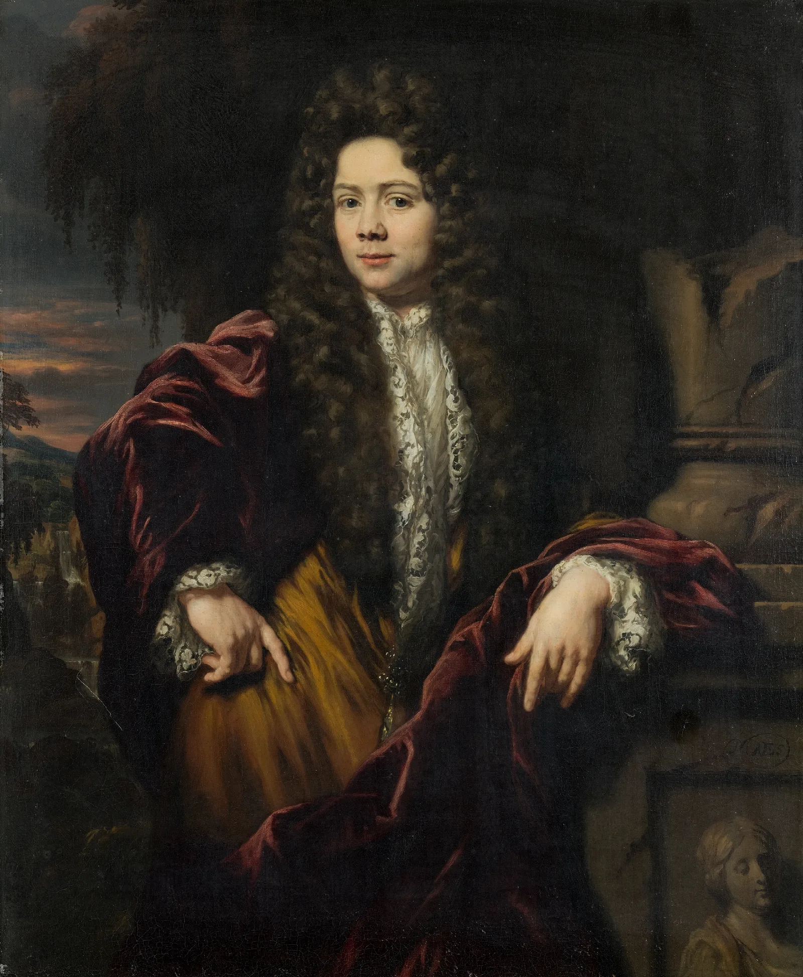 Willem Backer 1656 1731 Wall Art by Nicolaes Maes - Canvas Print