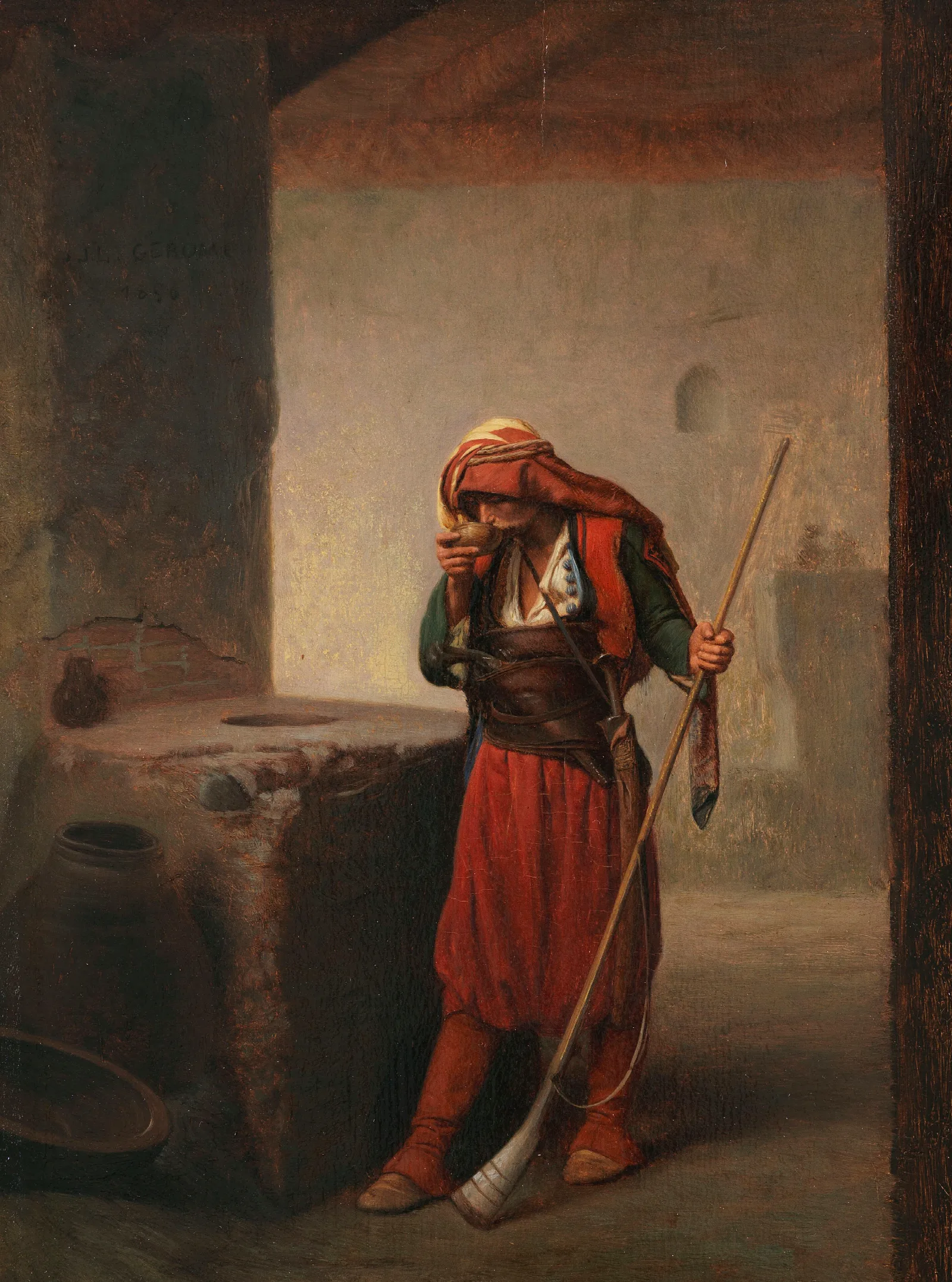 Arnaute Buvant Wall Art by Jean-Léon Gérôme - Canvas Print