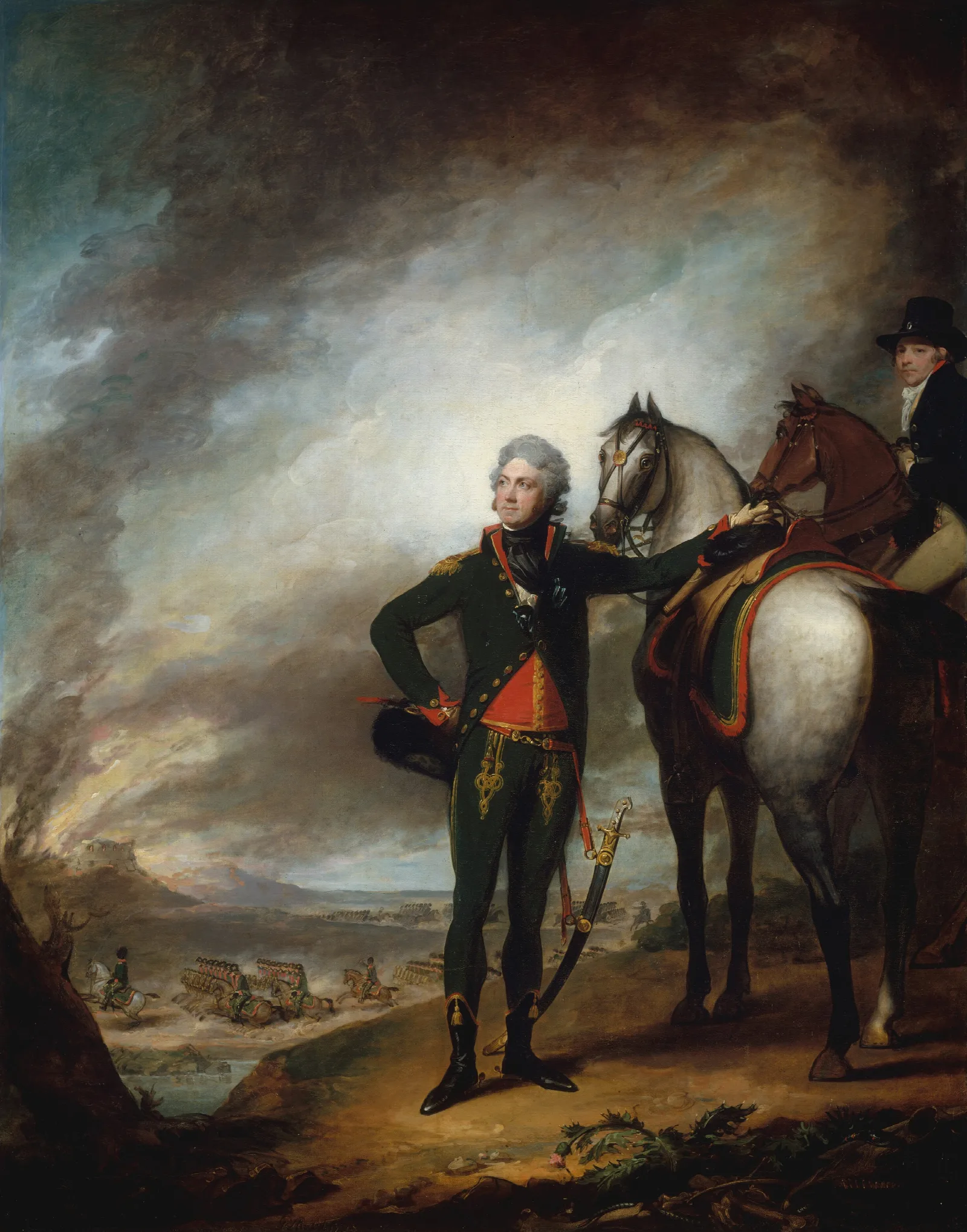Louis Marie Vicomte De Noailles Wall Art by Gilbert Stuart - Canvas Print