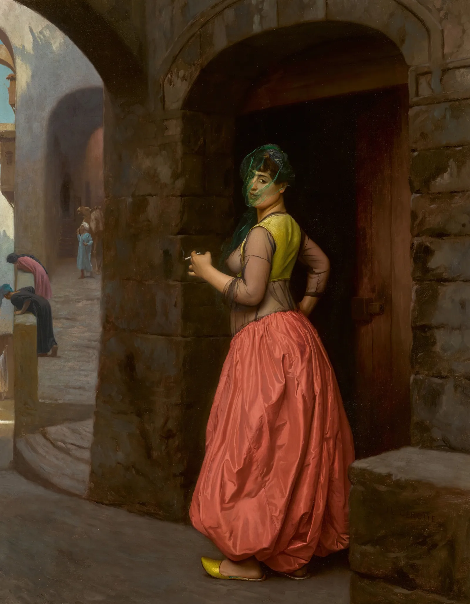 Jeune Fille Du Caire 2 Wall Art by Jean-Léon Gérôme - Canvas Print