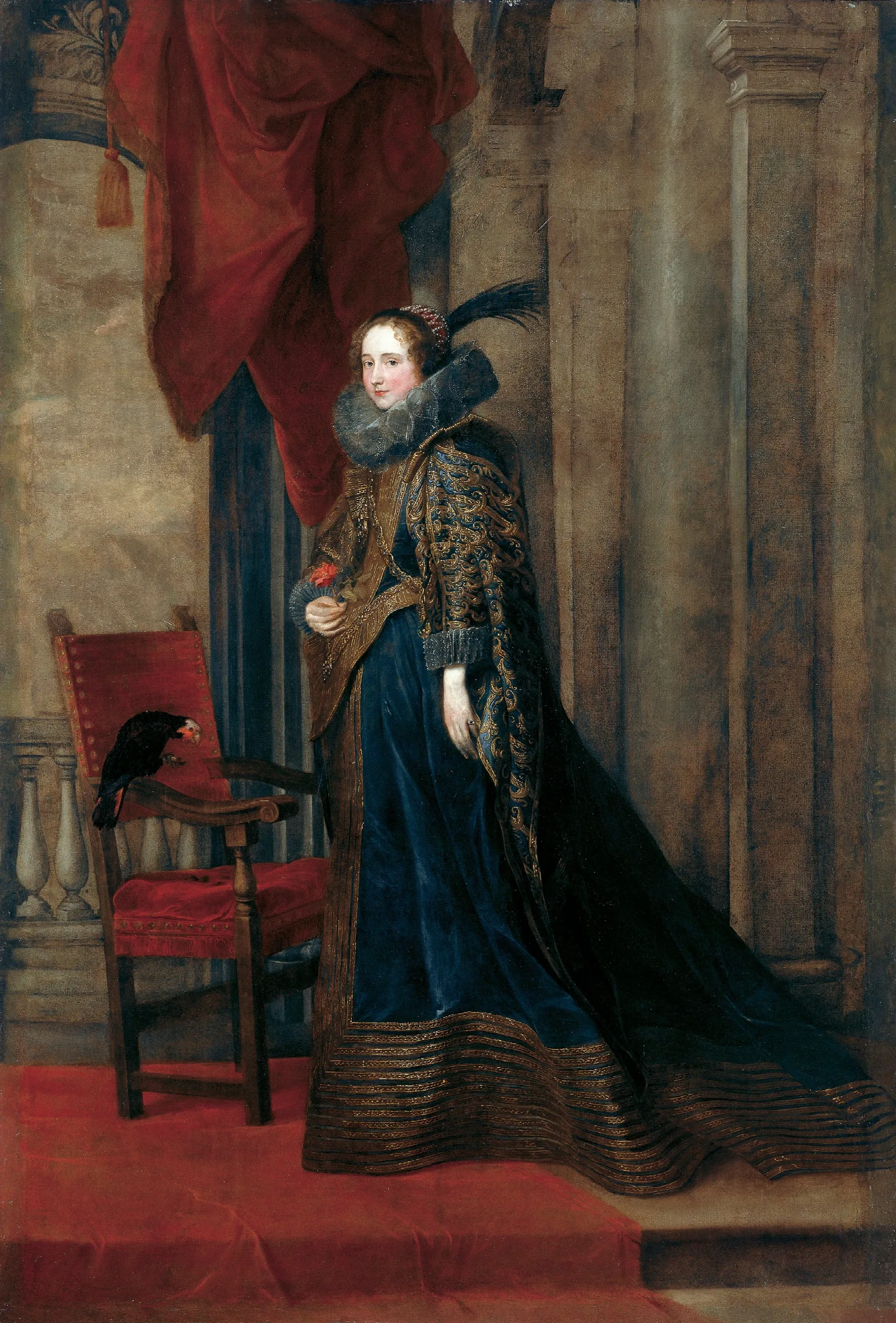 Paolina Adorno Brignole Sale Wall Art by Anthony van Dyck - Canvas Print