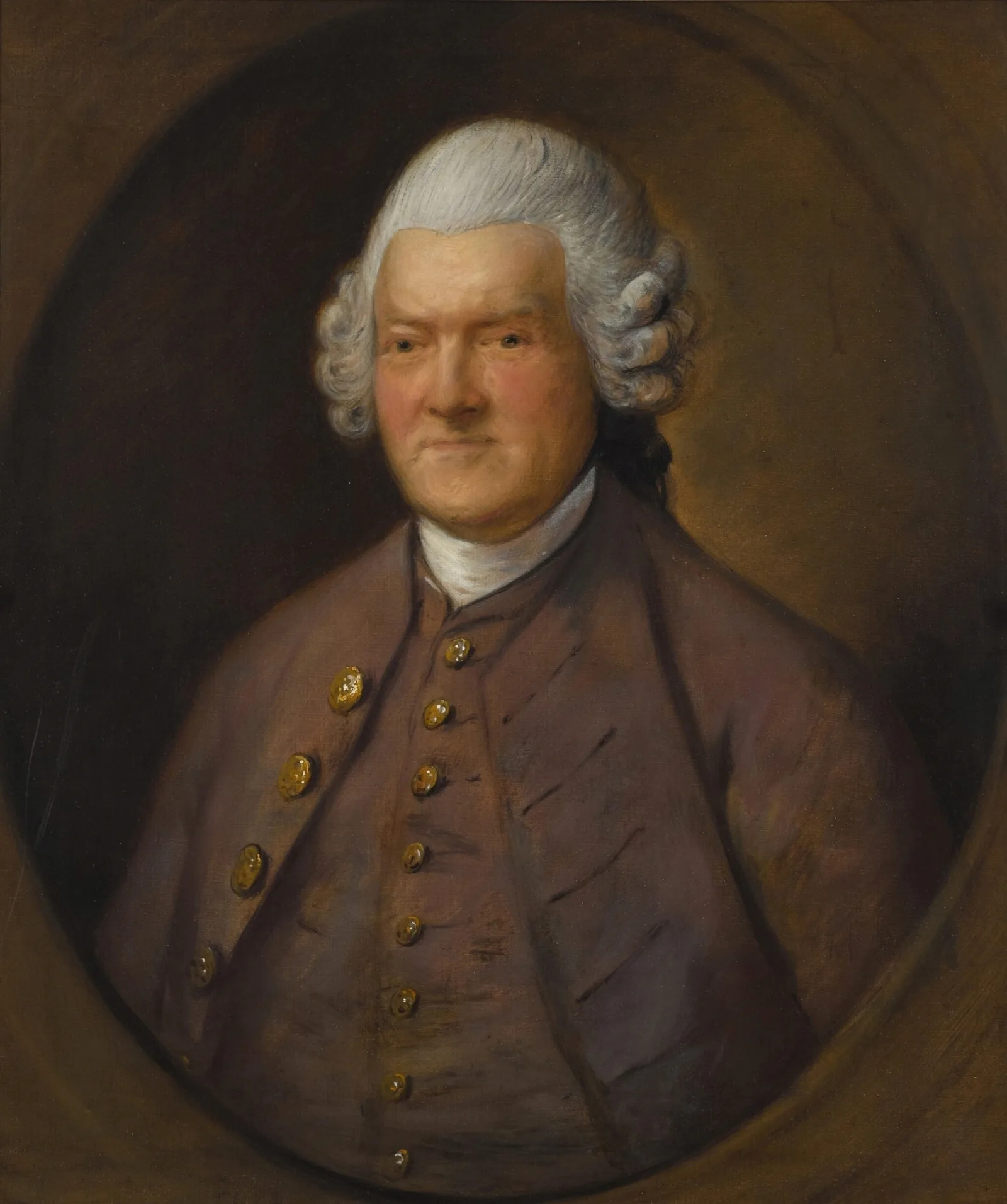 Portrait Of Sir John Pringle 1st Baronet 1707 1782 Wall Art by Thomas Gainsborough - Canvas Print