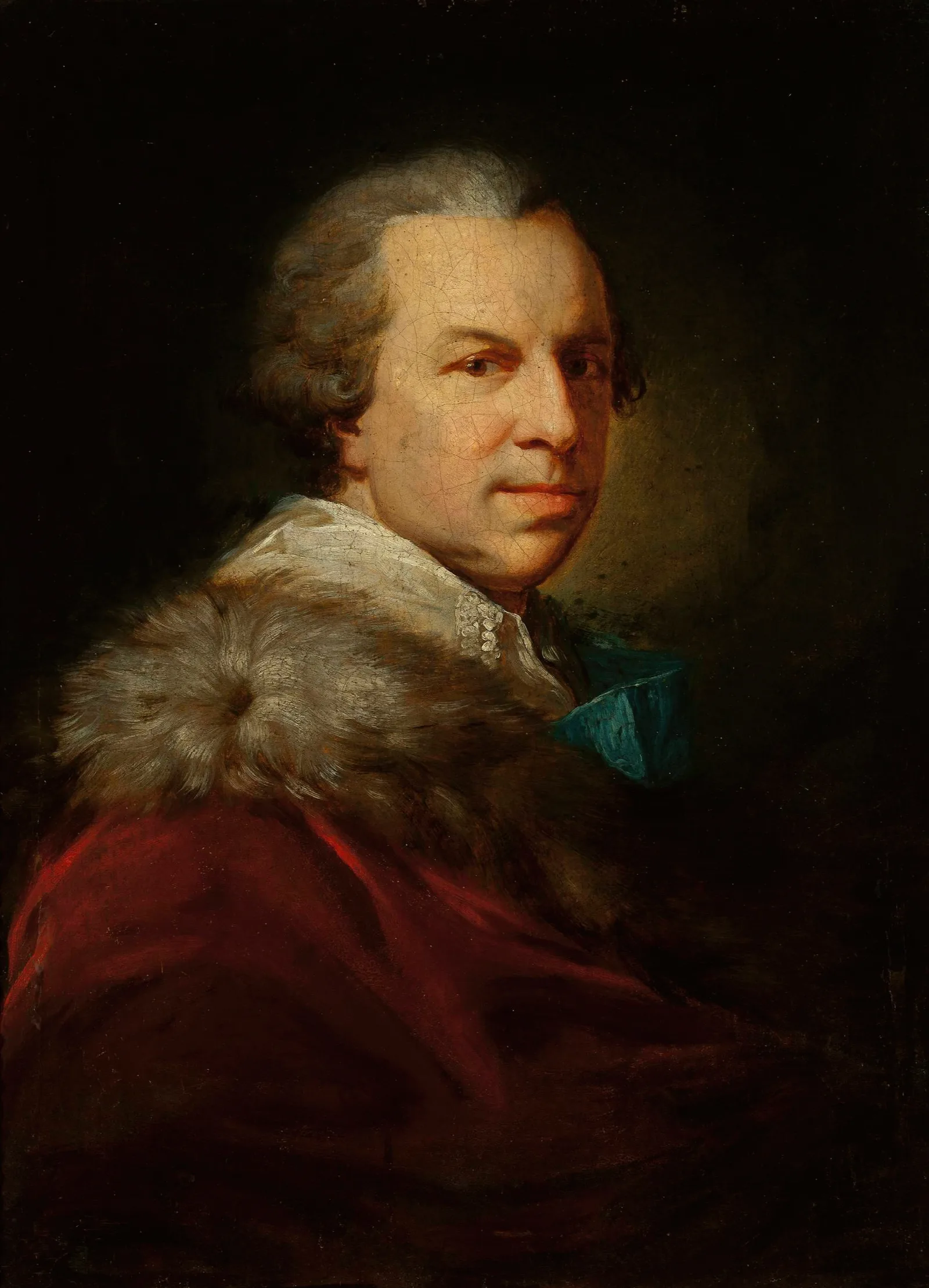 Portrait Of Stanislaw Szczesny Potocki 1752 1805 Wall Art by Johann Baptist von Lampi the Elder - Canvas Print