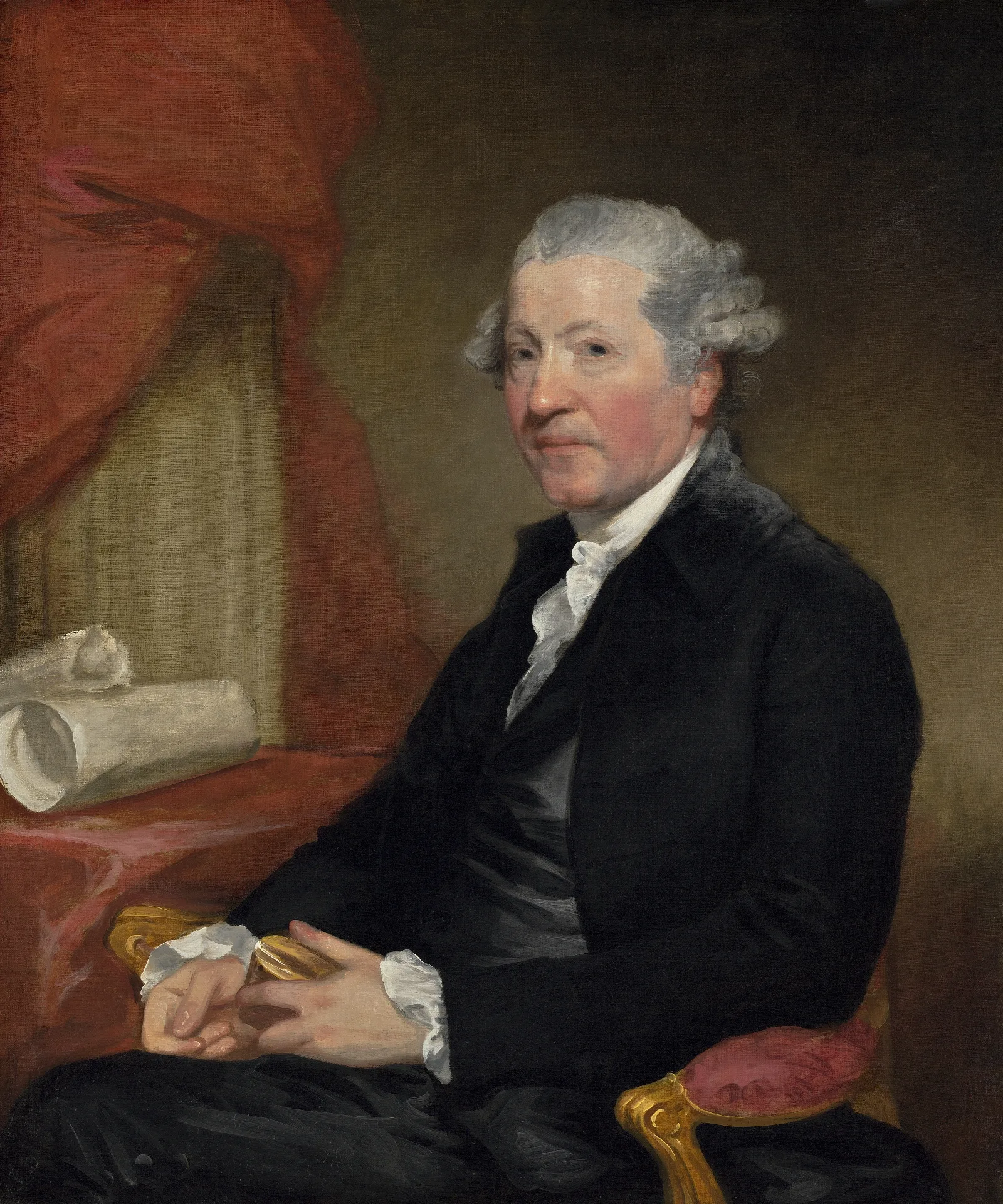 Sir Joshua Reynolds Wall Art by Gilbert Stuart - Canvas Print