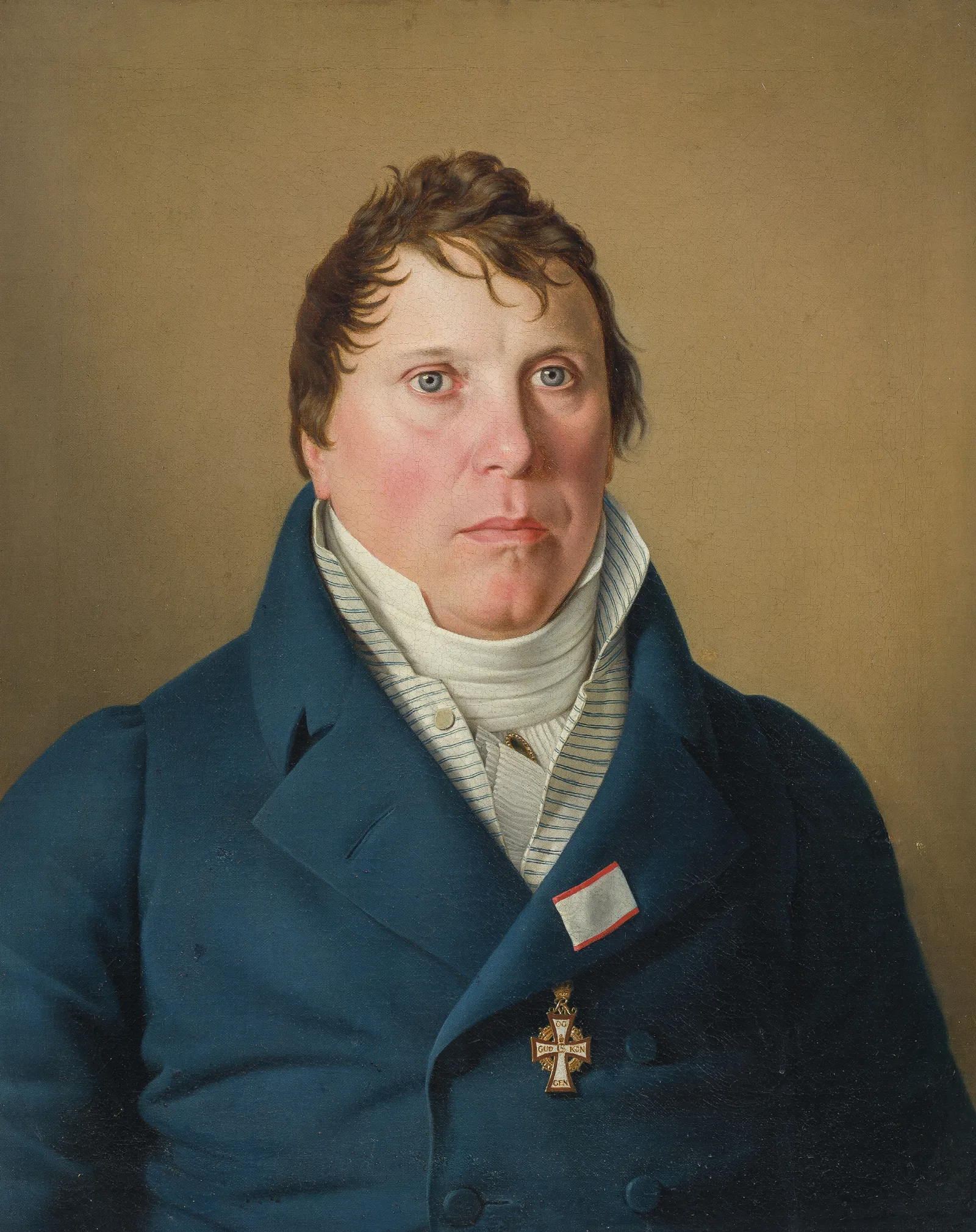 Danish Governor Lund Wall Art by Christoffer Wilhelm Eckersberg - Canvas Print
