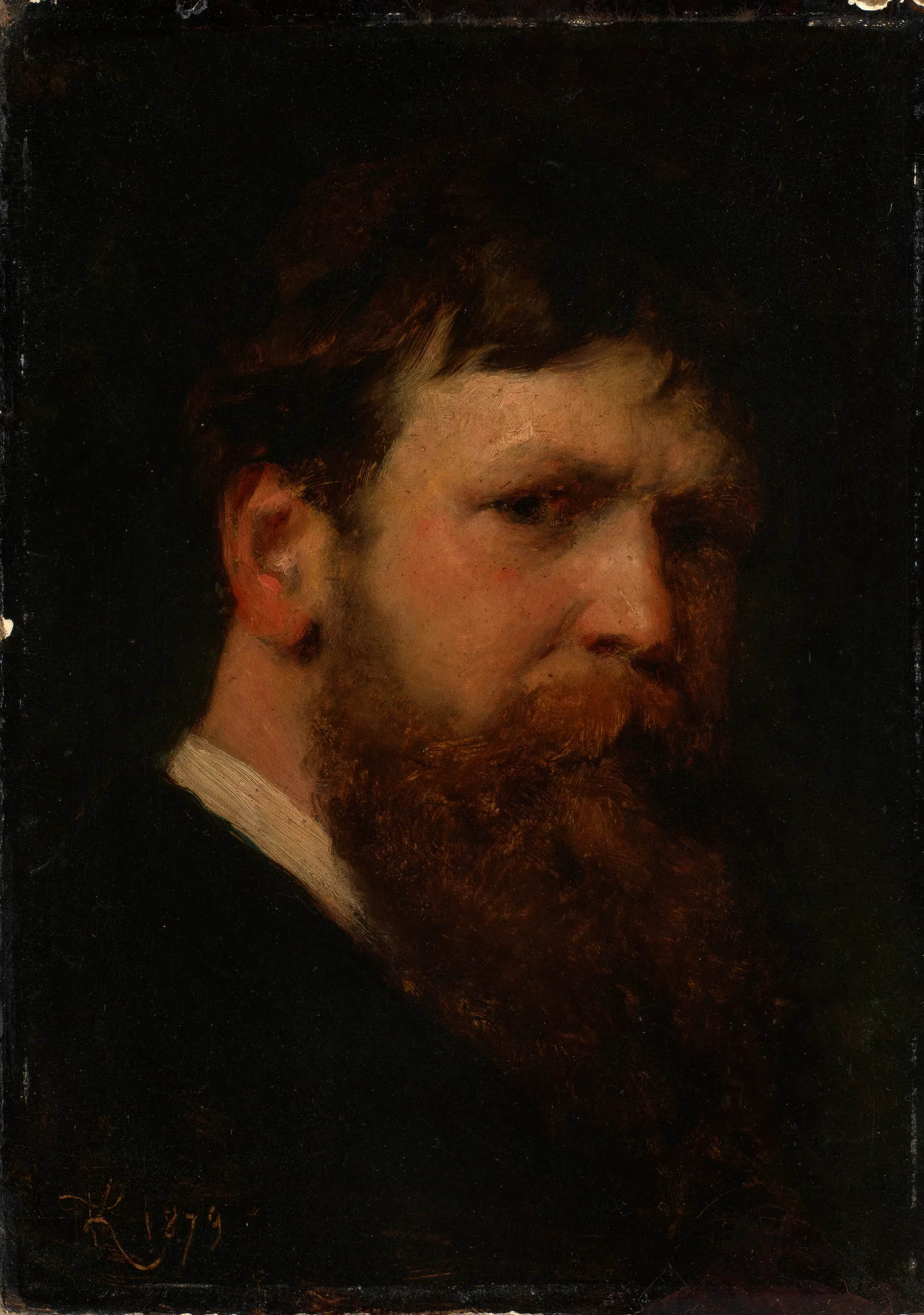 Self Portrait 583 Wall Art by Ferdinand Keller - Canvas Print