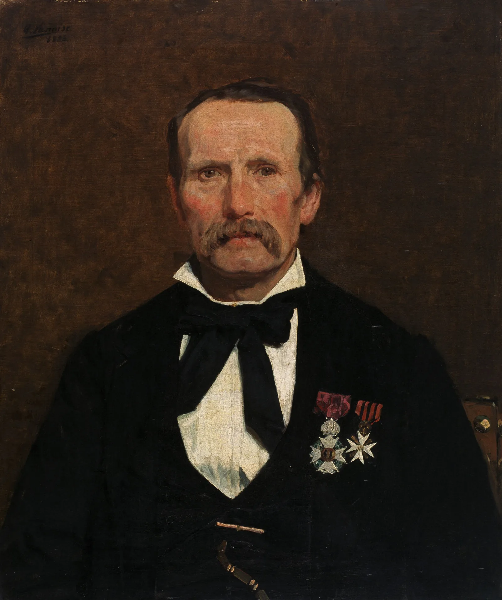 Portrait Of Jacob Wiemer Wall Art by Gustave Vanaise - Canvas Print