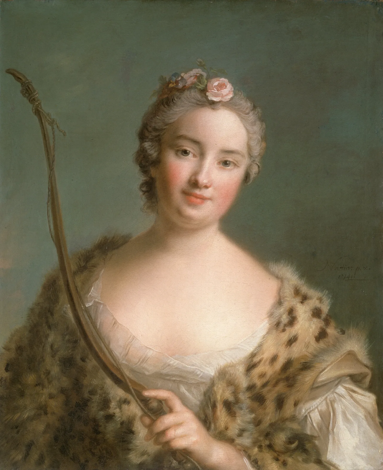 Charlotta Fredrika Sparre 1719 1795 Later Countess Fersen Wall Art by Jean-Marc Nattier - Canvas Print
