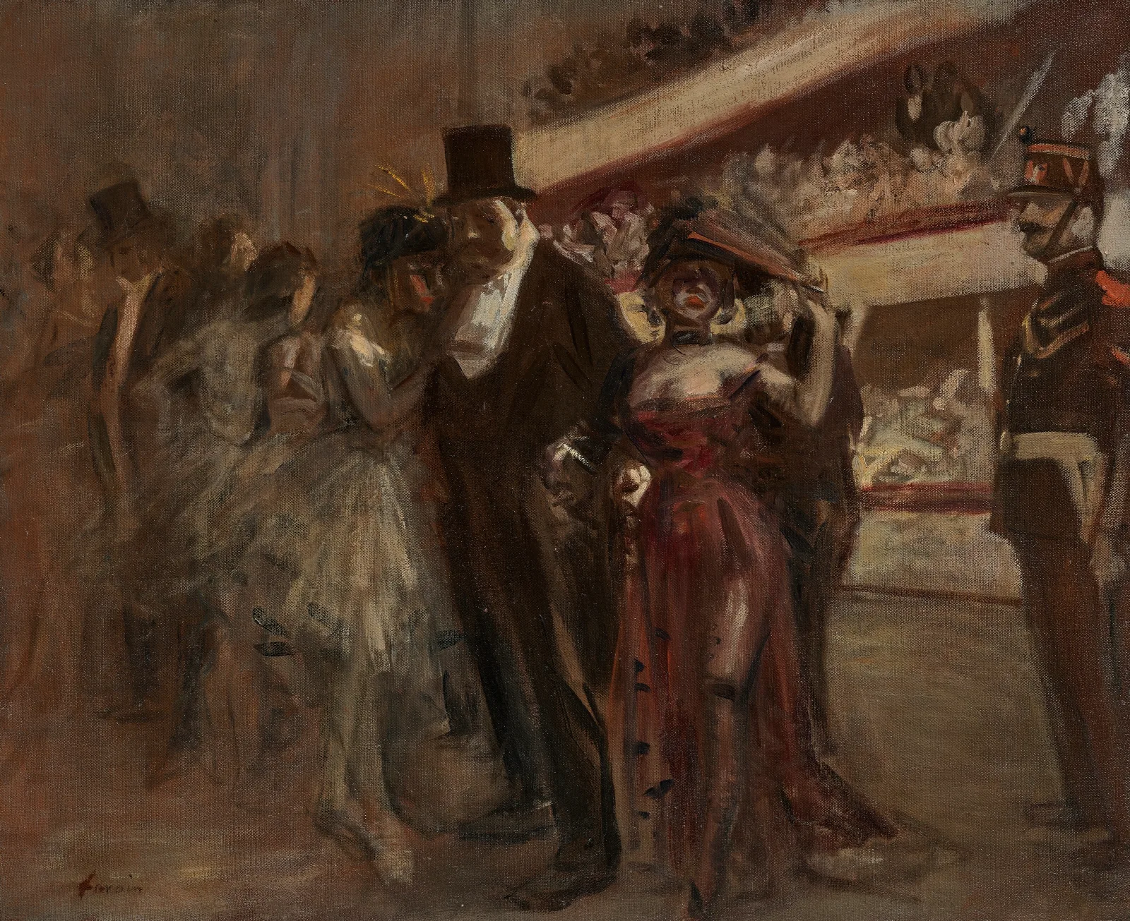 La Scene Dopera Wall Art by Jean-Louis Forain - Canvas Print