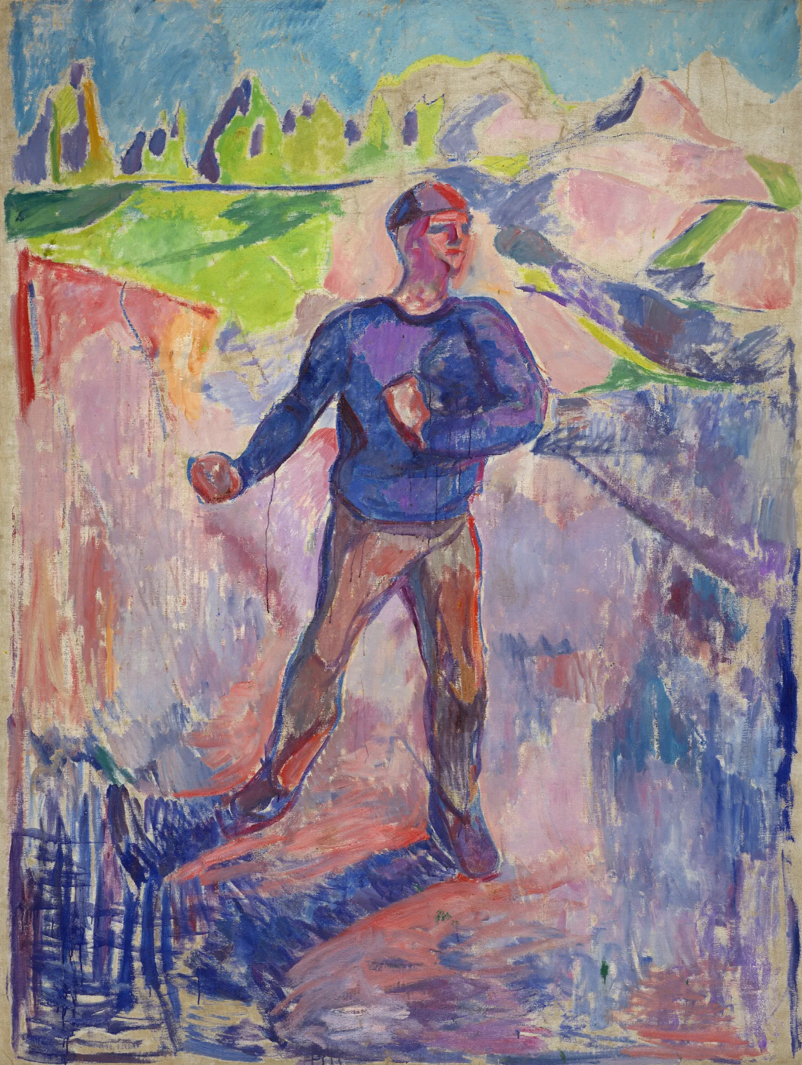 The Sower Wall Art by Edvard Munch - Canvas Print